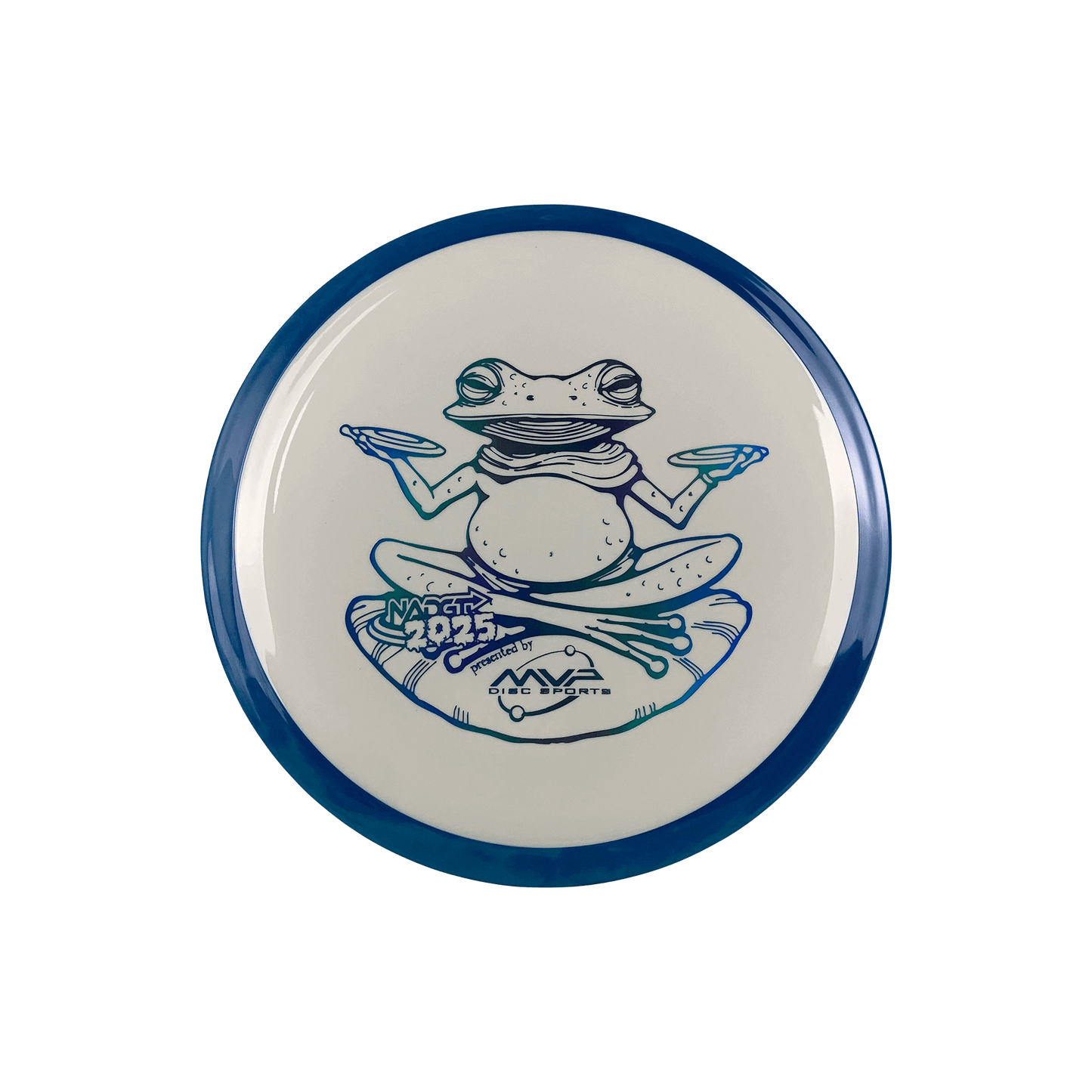 Neutron Time-Lapse (retooled) - NADGT Frog Stamp 2025 Disc Axiom multi / white 174