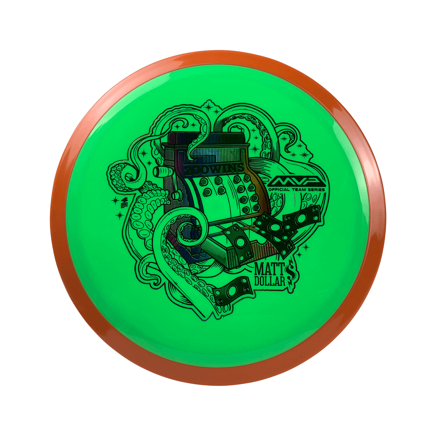 Neutron Vanish - Matt Dollar 200 Wins Stamp Disc Axiom multi / lime 172