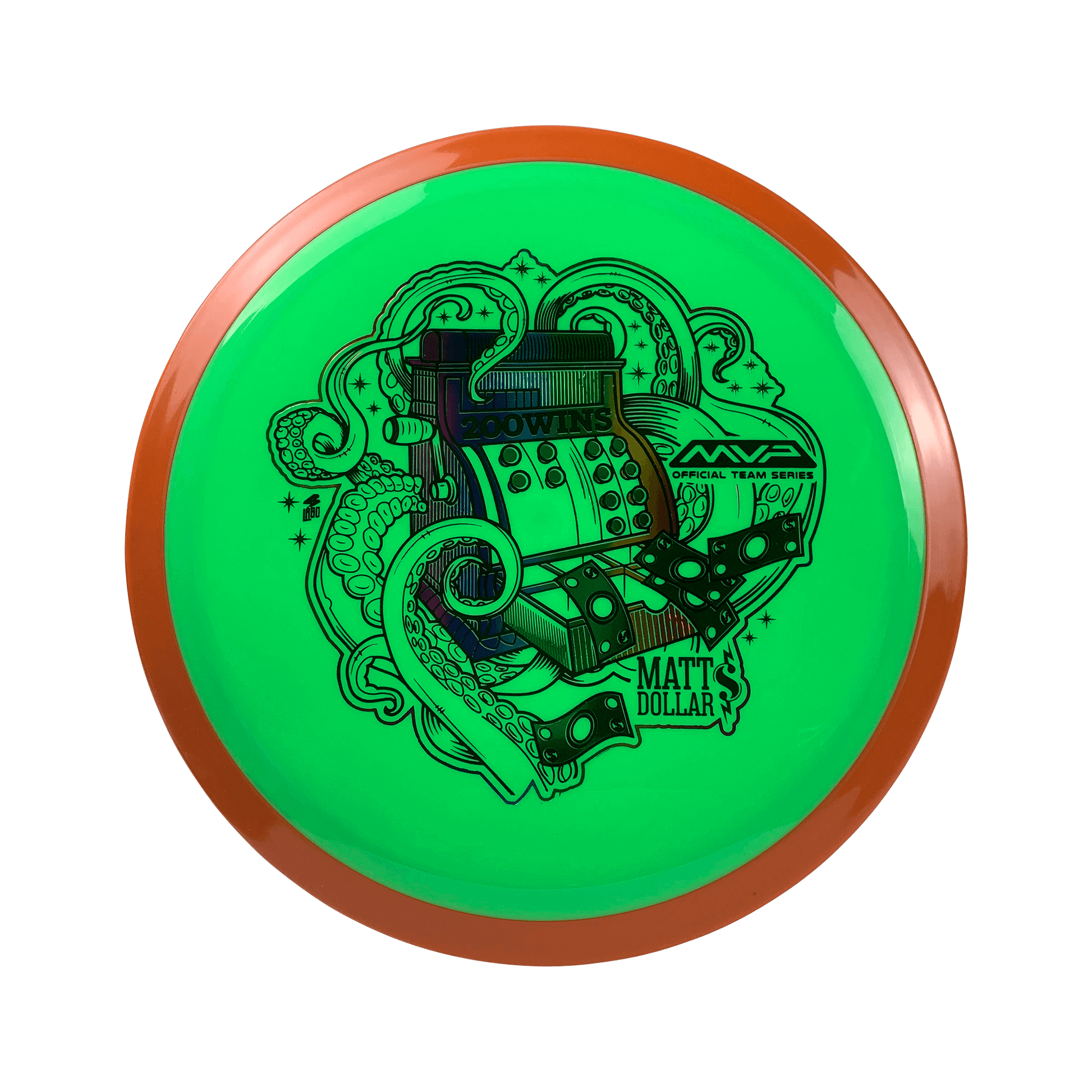 Neutron Vanish - Matt Dollar 200 Wins Stamp Disc Axiom multi / lime 172