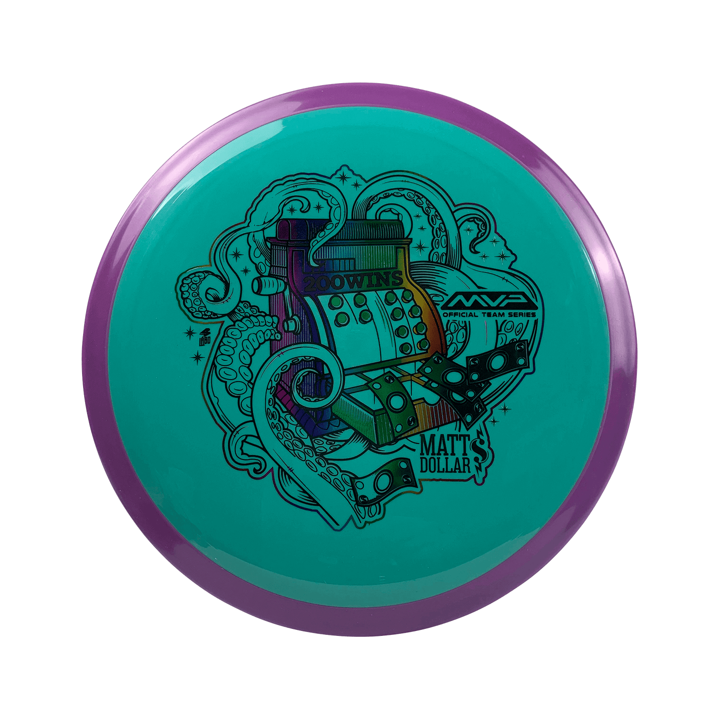 Neutron Vanish - Matt Dollar 200 Wins Stamp Disc Axiom multi / teal 172