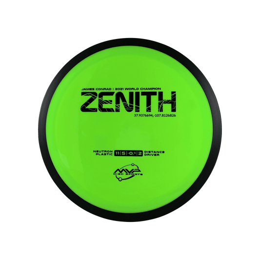 Neutron Zenith - James Conrad 2021 World Champion Signature Series Disc MVP lime 172