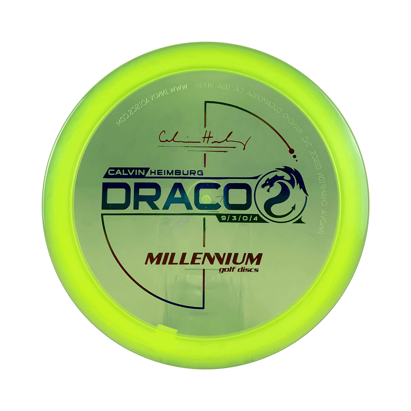 Quantum Draco - Calvin Heimburg Signature Series Disc Millenium highlighter yellow 167