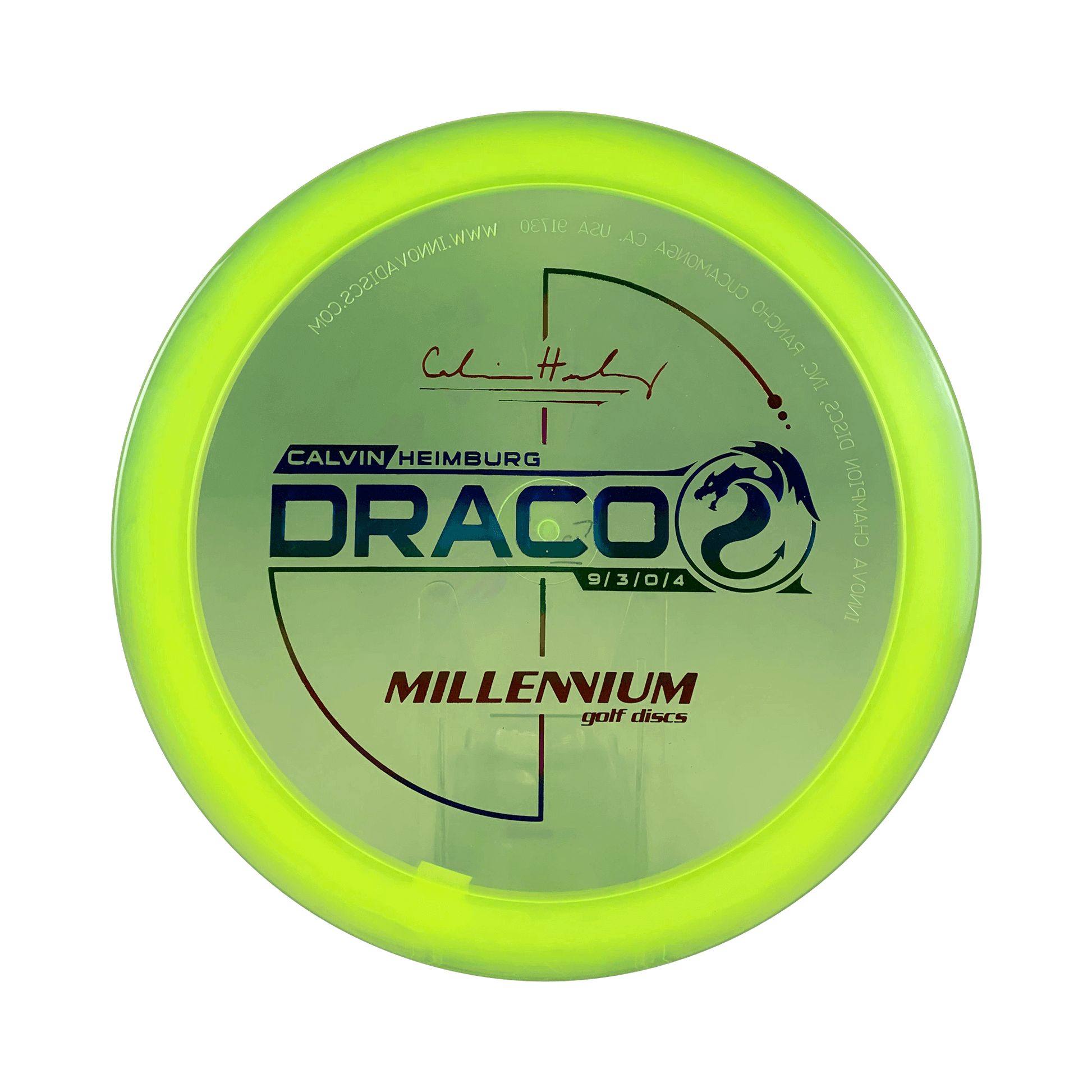 Quantum Draco - Calvin Heimburg Signature Series Disc Millenium highlighter yellow 167