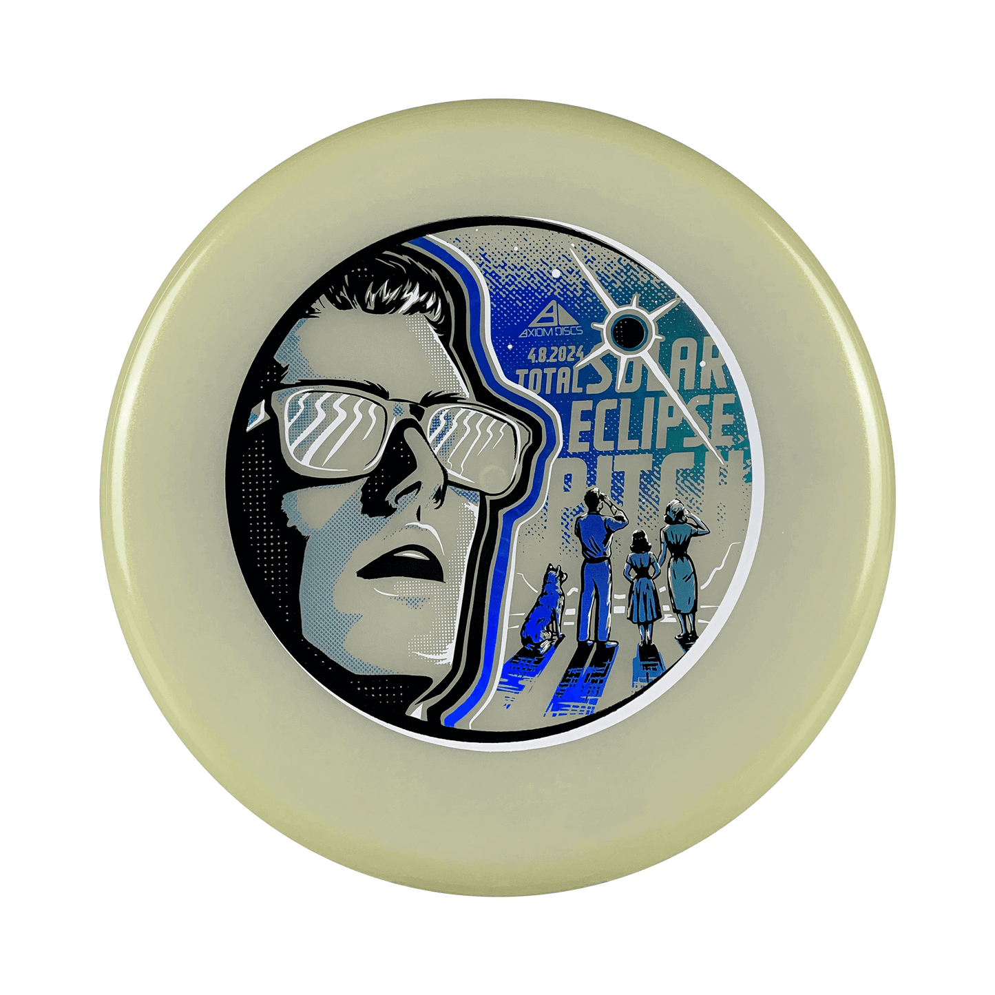 Total Eclipse Pitch - Total Solar Eclipse 4.8.2024 Disc Axiom glow 155