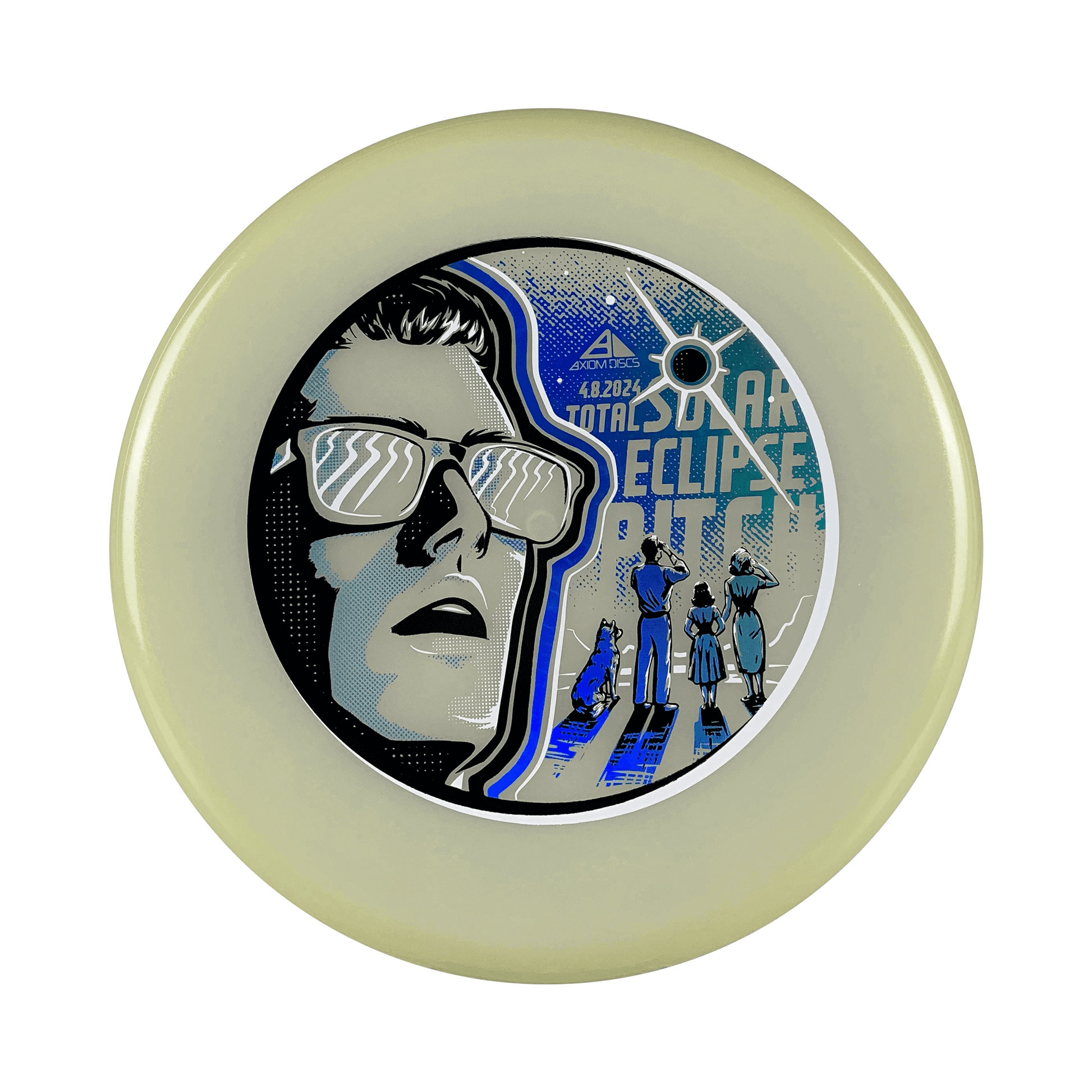 Total Eclipse Pitch - Total Solar Eclipse 4.8.2024 Disc Axiom glow 155