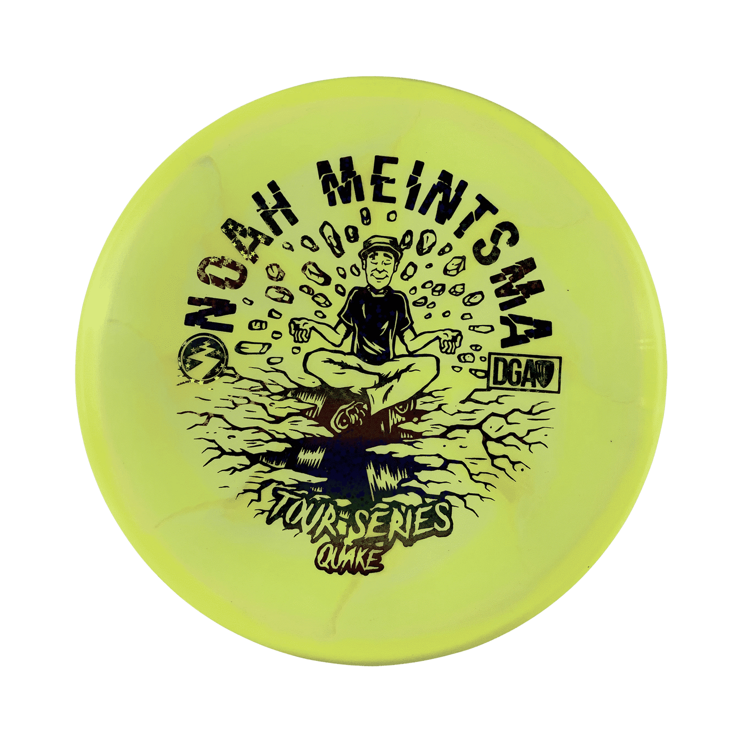 Tour Series Swirl Quake - Tour Series Disc DGA yellow 175