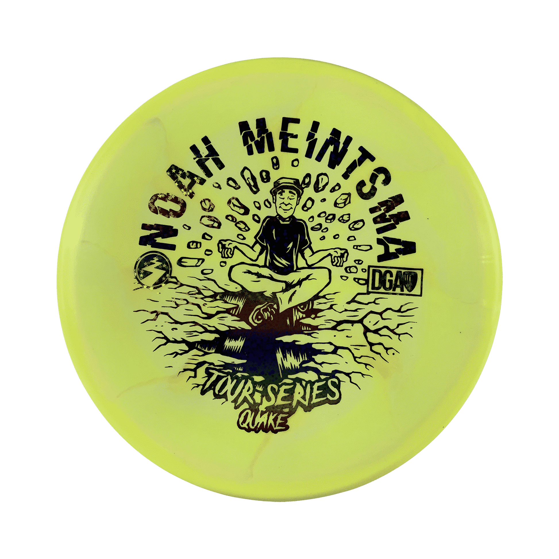 Tour Series Swirl Quake - Tour Series Disc DGA yellow 175