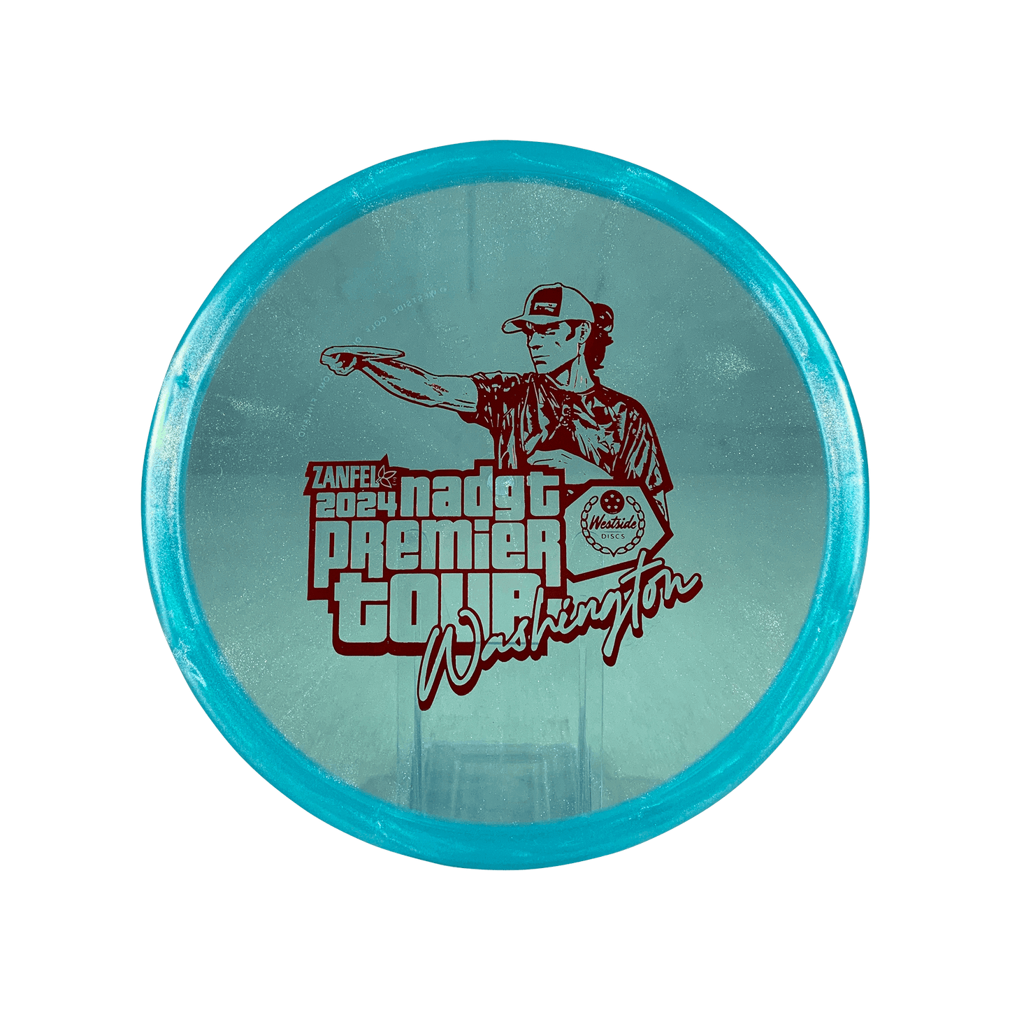 VIP Ice Glimmer Harp - NADGT Washington Premier 2024 Stamp Disc Westside Discs ice blue 176