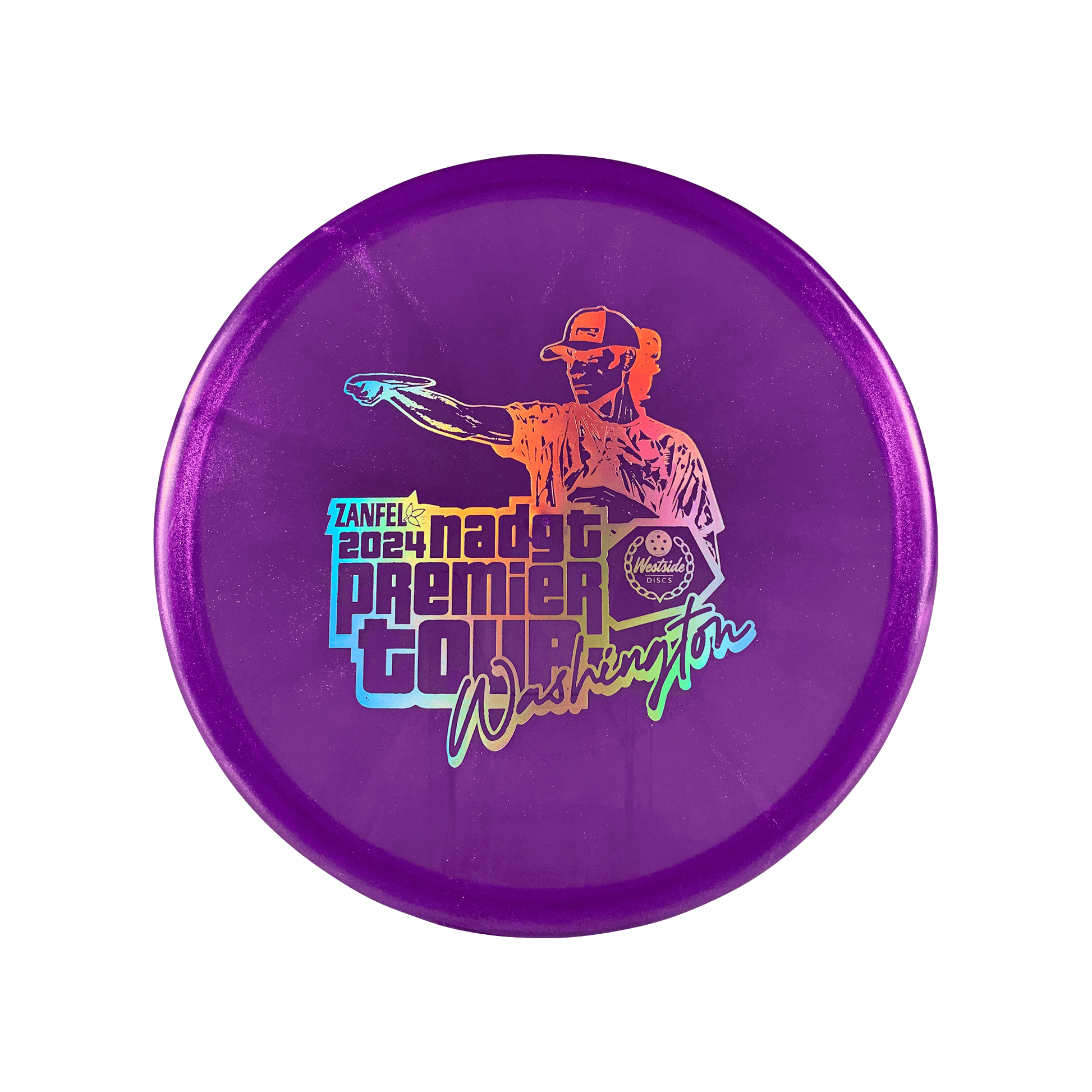 VIP Ice Glimmer Harp - NADGT Washington Premier 2024 Stamp Disc Westside Discs purple 176