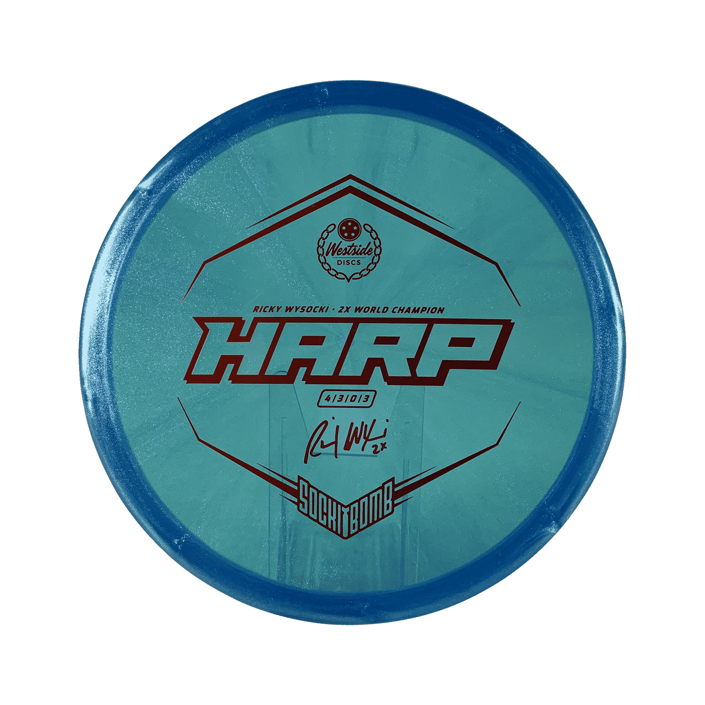VIP - Ice Glimmer Harp - Ricky Wysocki 2x Disc Westside Discs blue 173