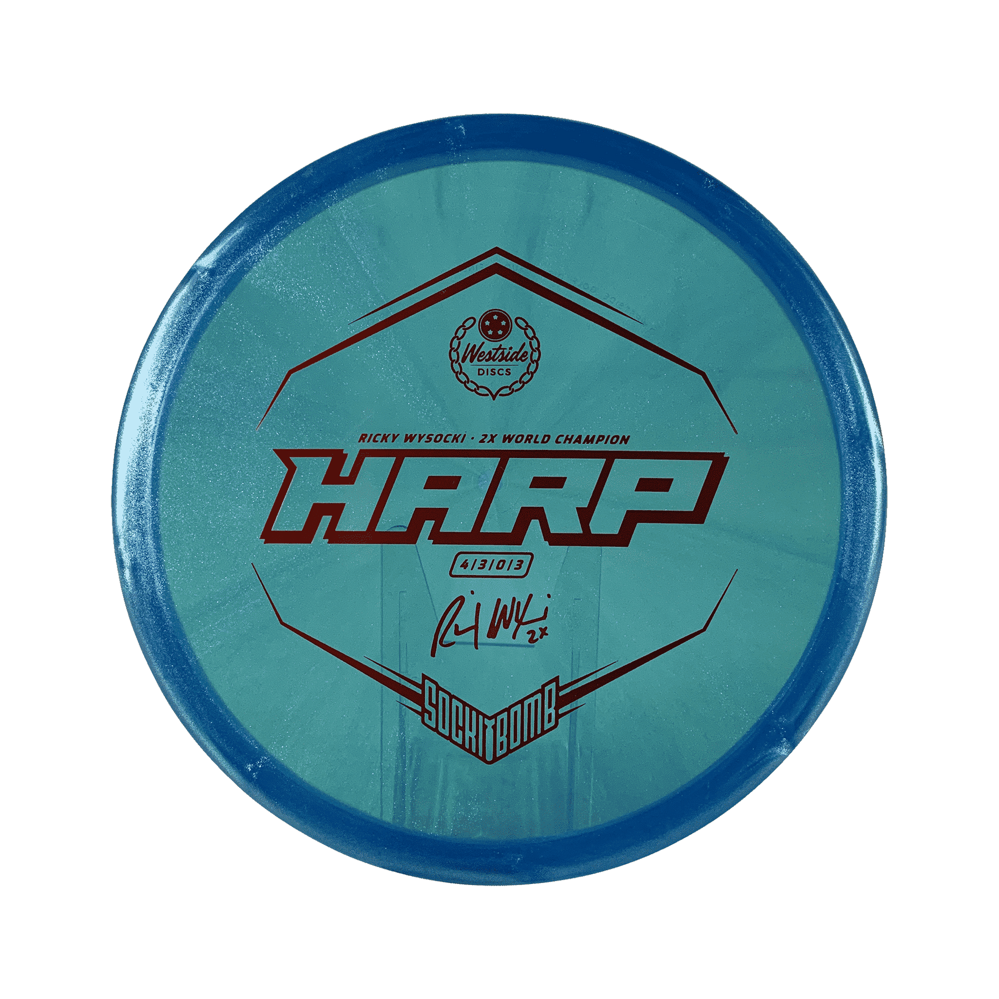 VIP - Ice Glimmer Harp - Ricky Wysocki 2x Disc Westside Discs blue 173