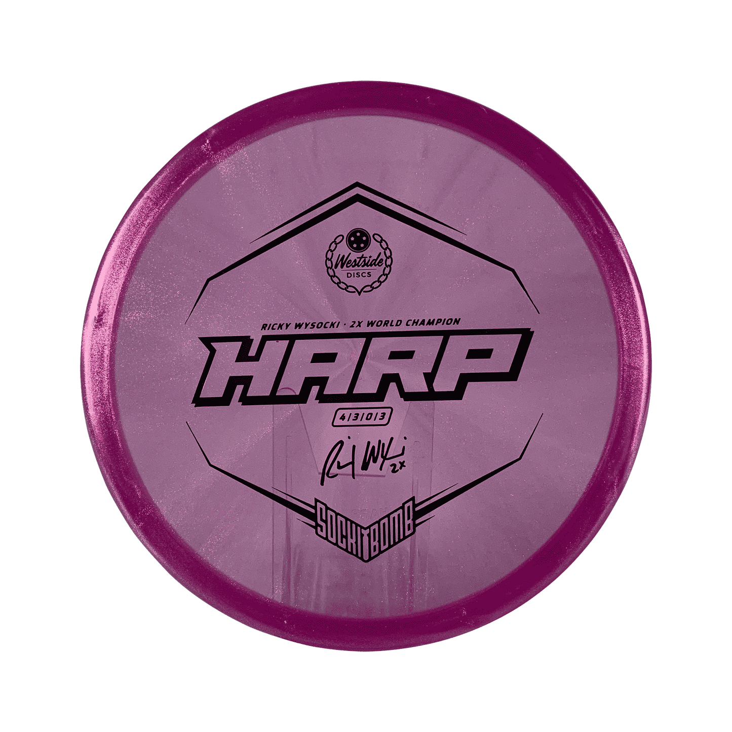 VIP - Ice Glimmer Harp - Ricky Wysocki 2x Disc Westside Discs purple 173