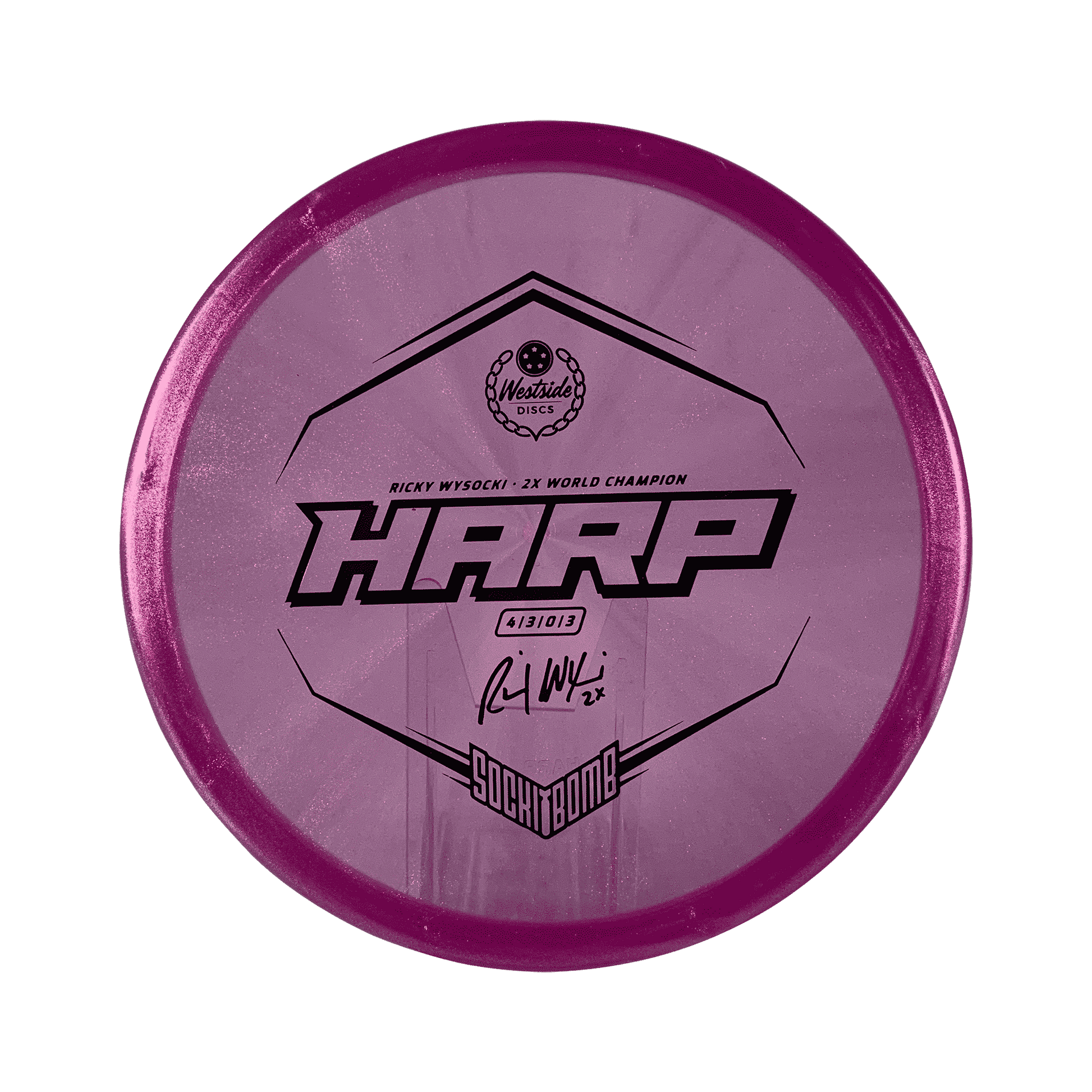 VIP - Ice Glimmer Harp - Ricky Wysocki 2x Disc Westside Discs purple 173