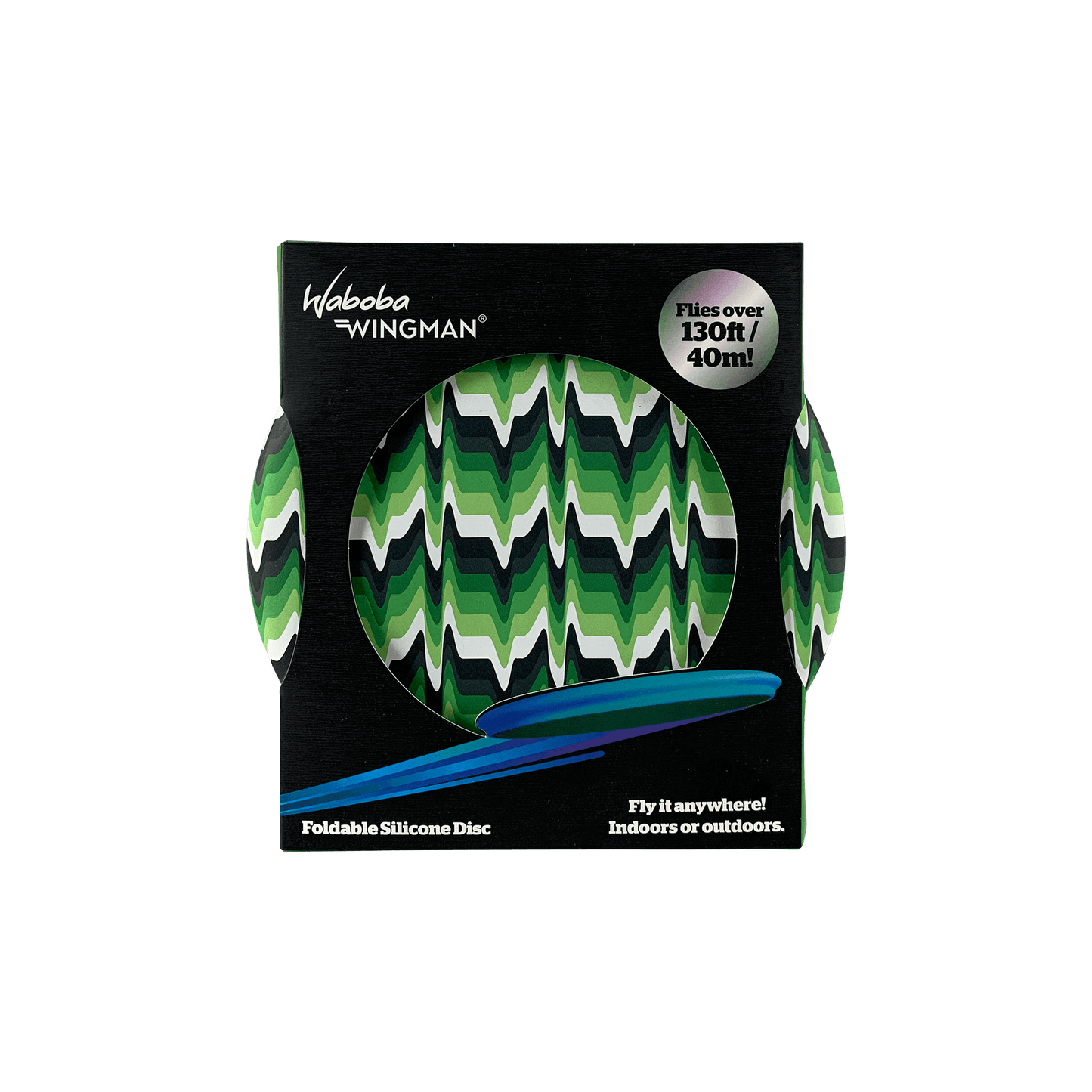 Wingman Disc Waboba green zigzag