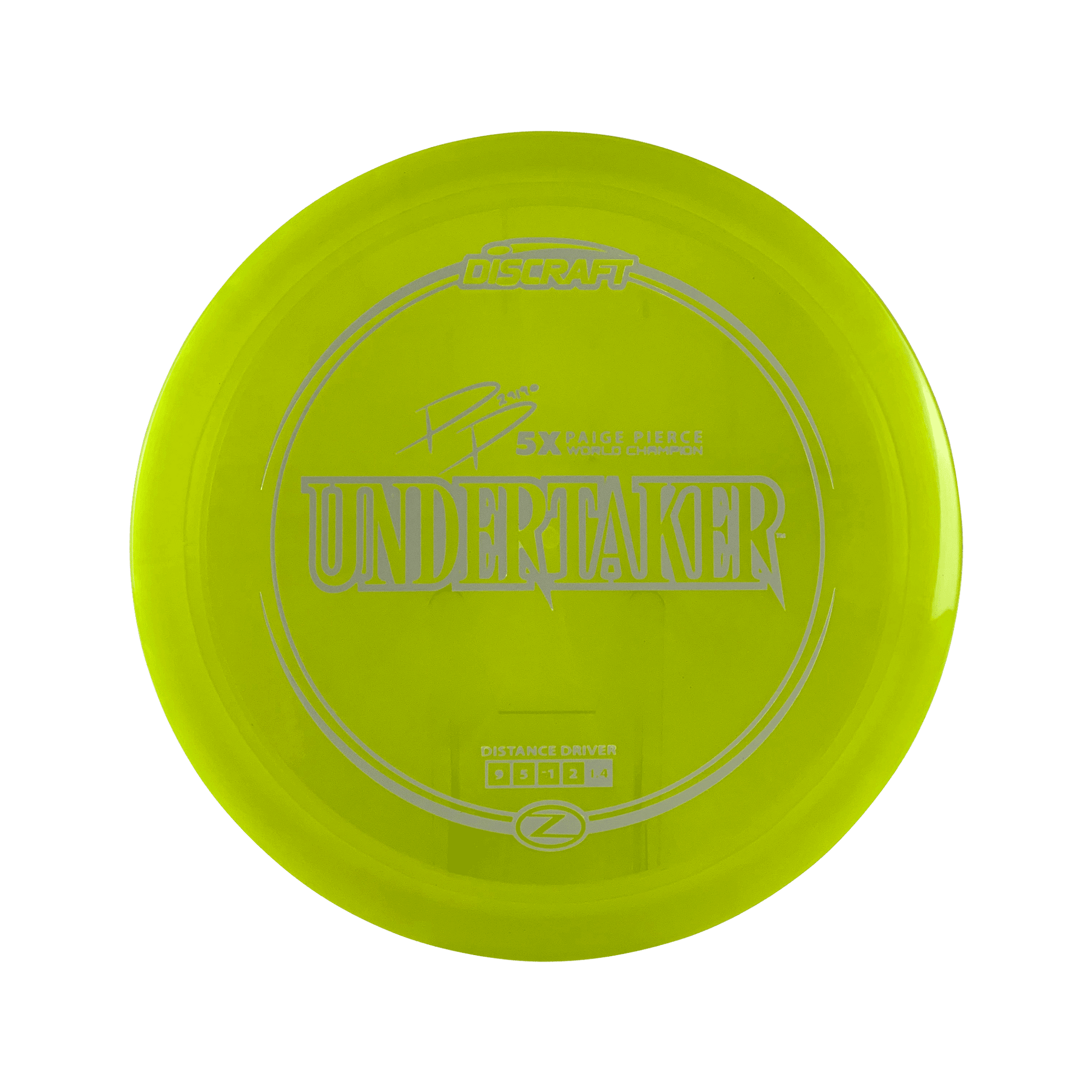 Z Undertaker - Paige Pierce 5x Signature Series Disc Discraft yellow 174