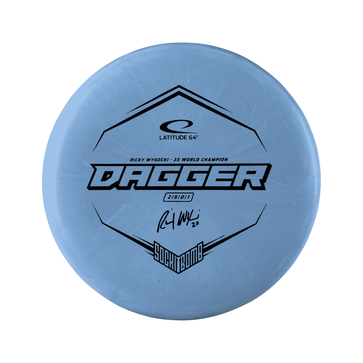 Zero Hard Burst Dagger - Ricky Wysocki 2x Disc Latitude 64 blue 173