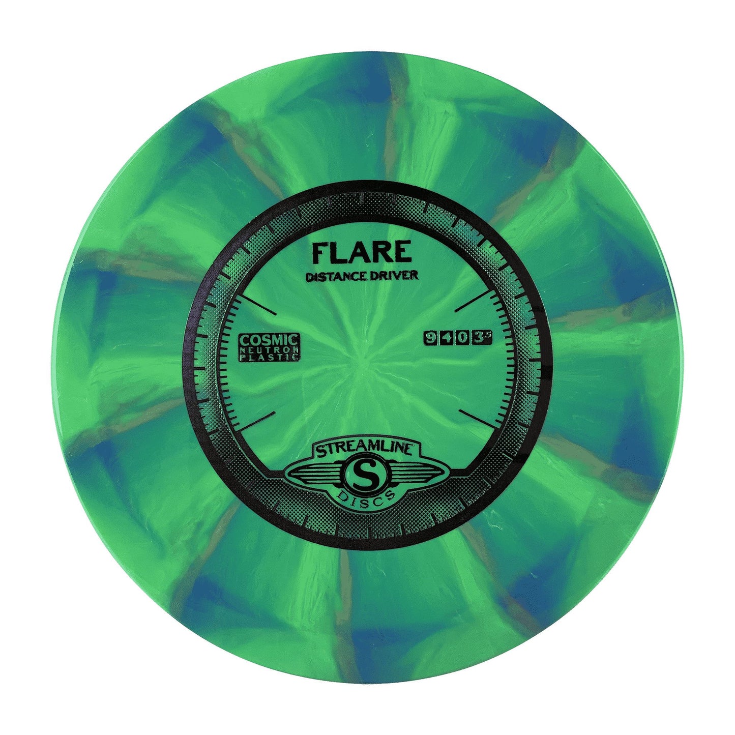 Cosmic Neutron Flare Disc Streamline multi / green 176
