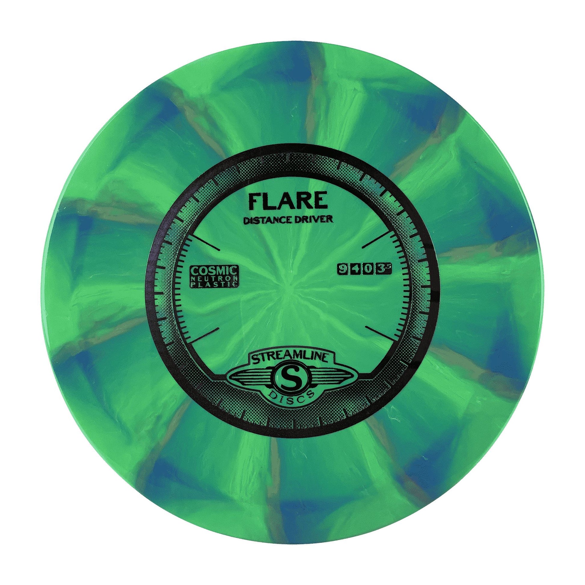 Cosmic Neutron Flare Disc Streamline multi / green 176