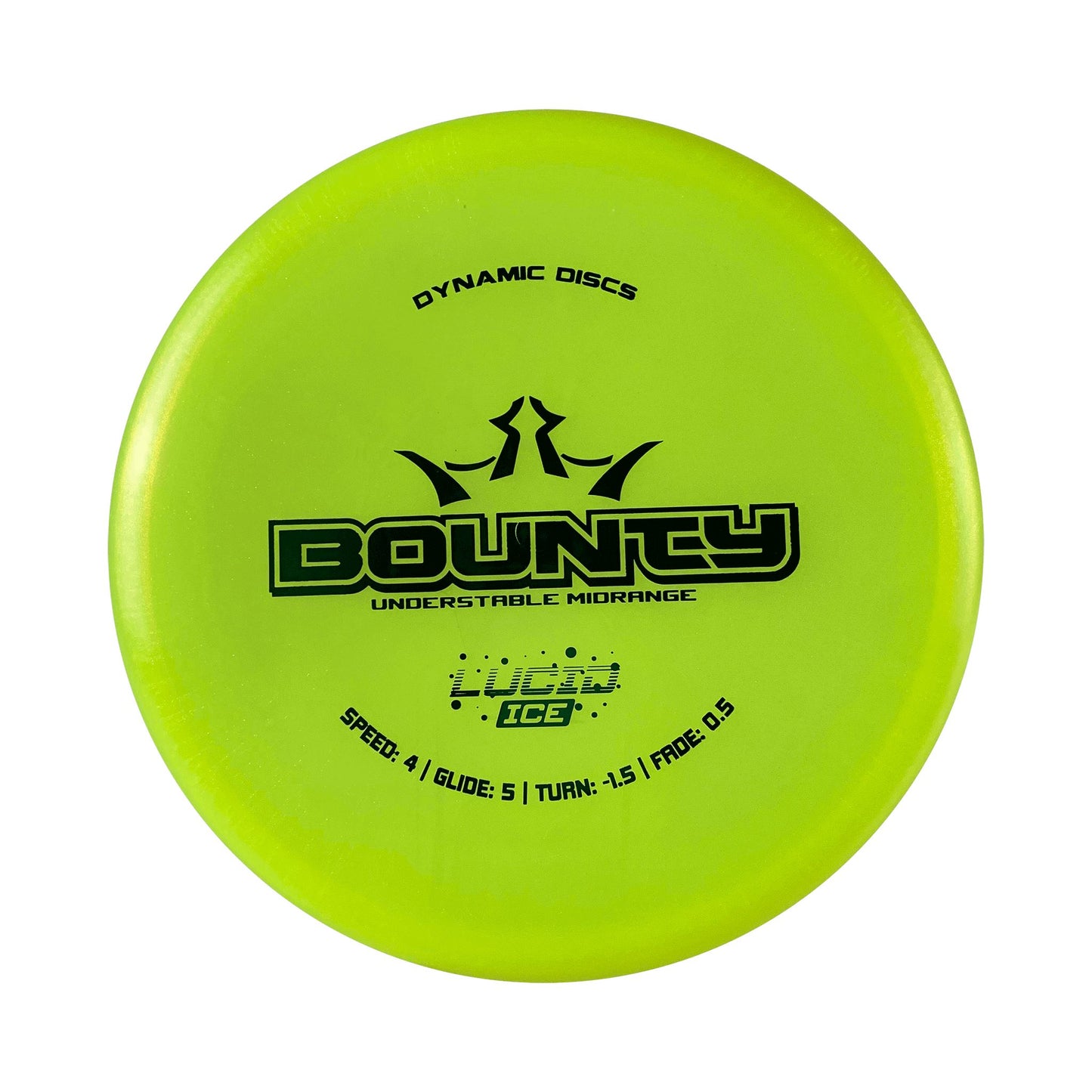 Lucid Ice Glimmer Bounty Disc Dynamic Discs yellow 173