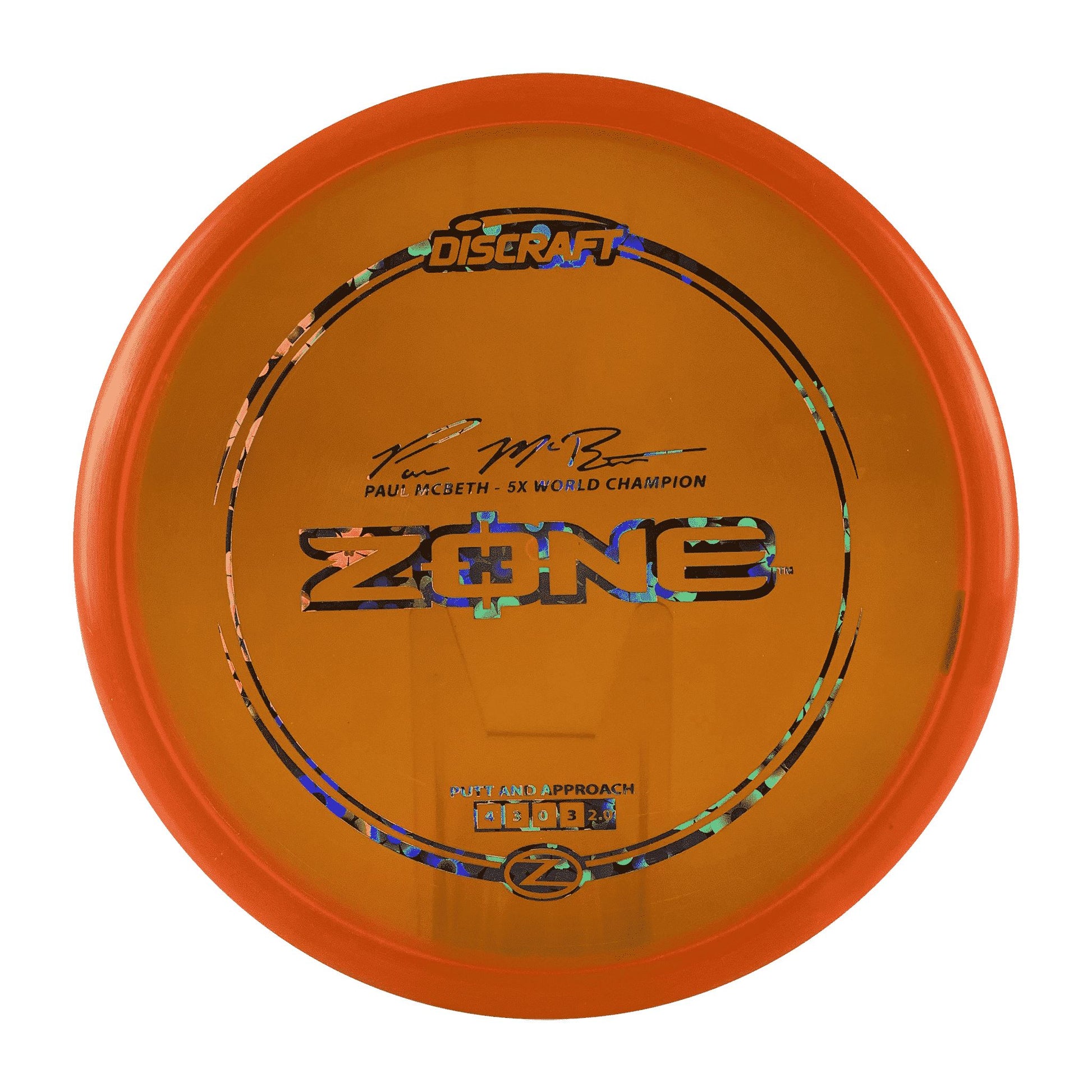 Z Zone - Paul McBeth 5x Disc Discraft orange 172