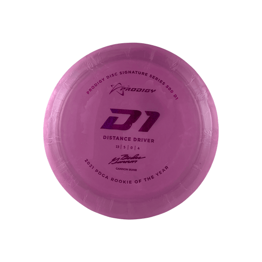 500 D1 - 2021 PDGA Rookie of the Year Gannon Buhr Disc Prodigy pink 174 