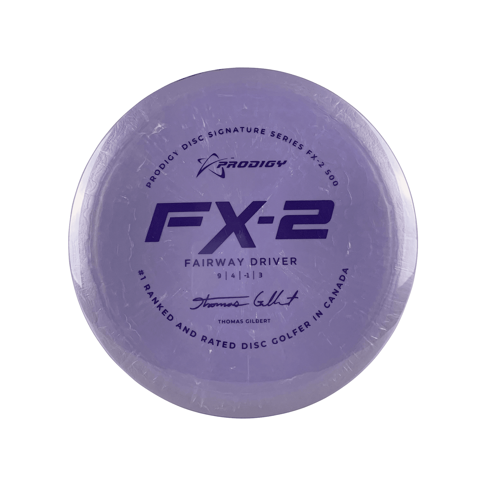 500 FX-2 - #1 Rated In Canada Thomas Gilbert Signature Series Disc Prodigy light purple 175 