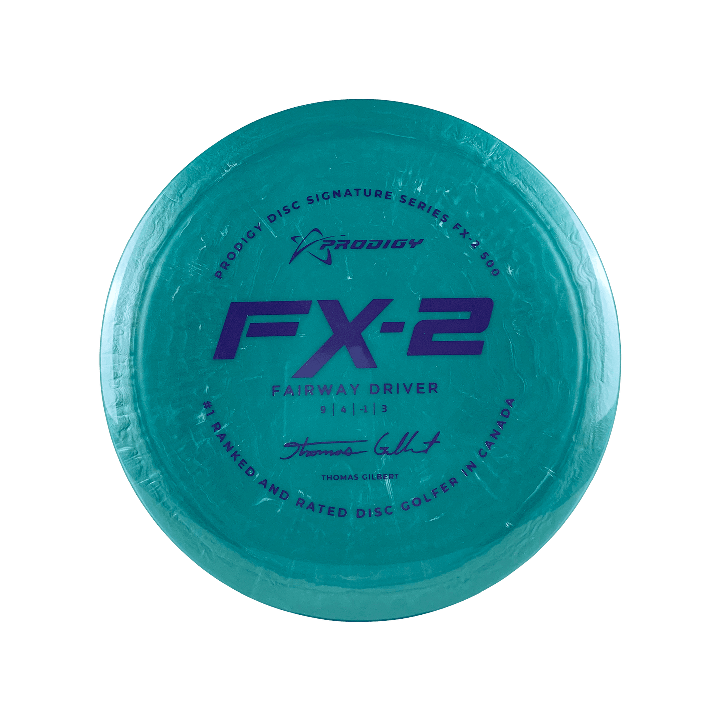 500 FX-2 - #1 Rated In Canada Thomas Gilbert Signature Series Disc Prodigy teal 174 