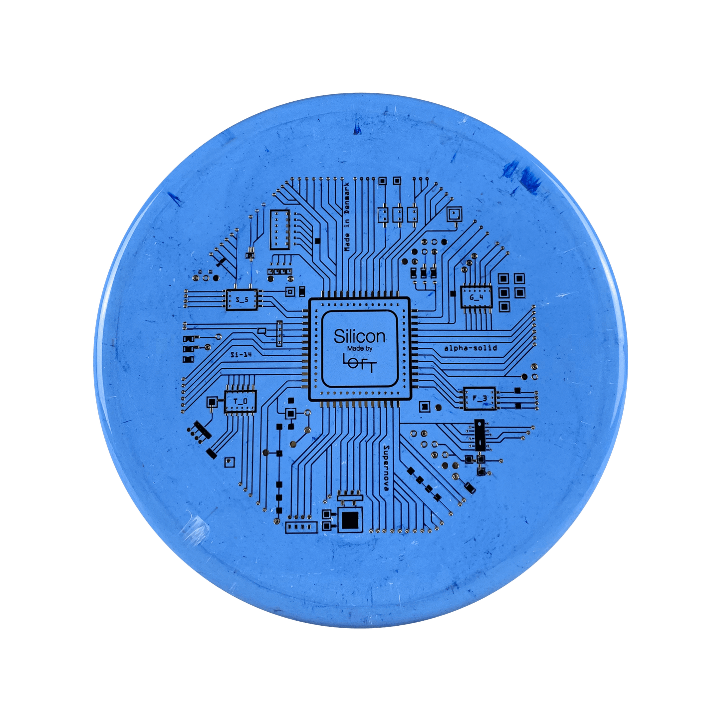 A-Solid Silicon - Motherboard Stamp Disc Loft blue 180 