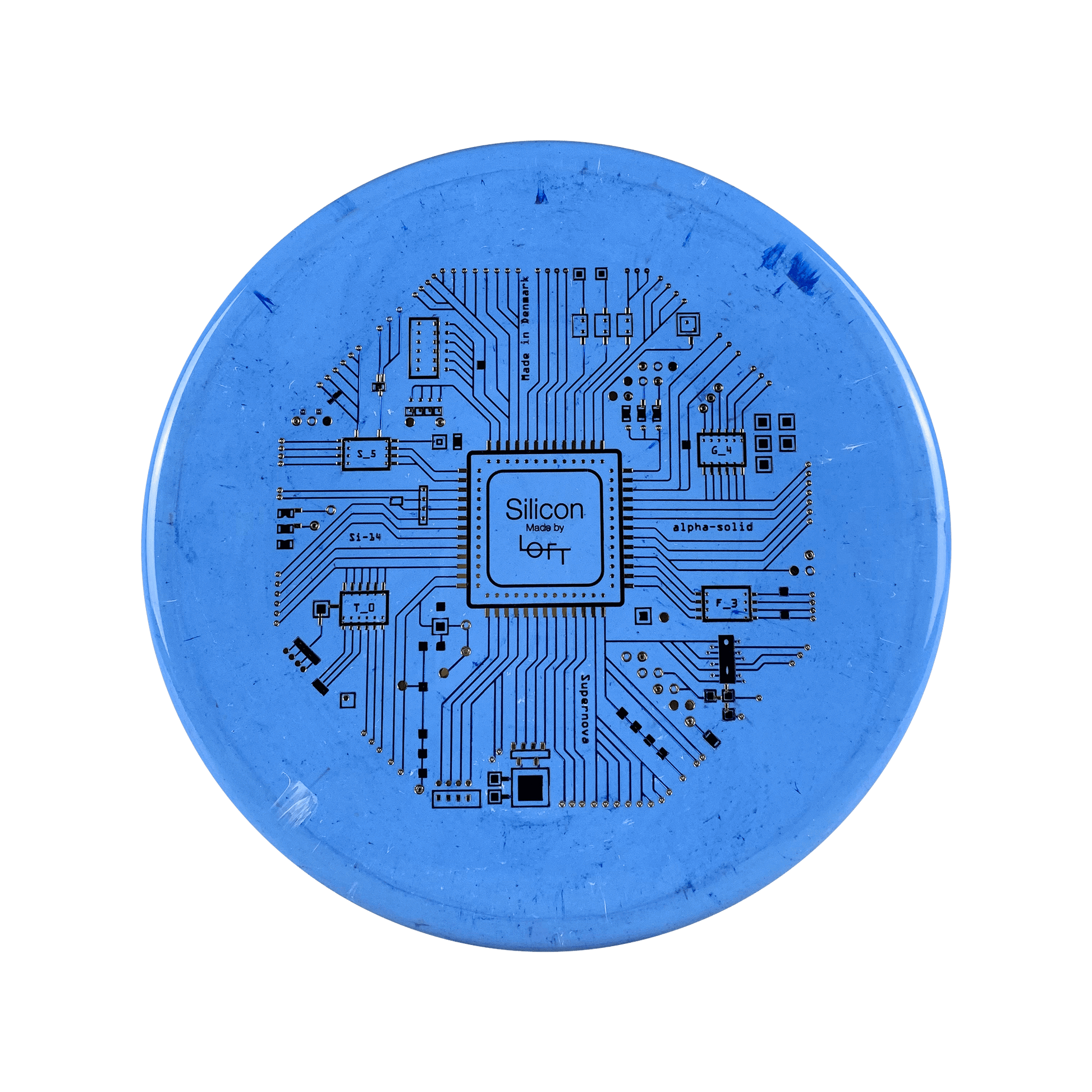A-Solid Silicon - Motherboard Stamp Disc Loft blue 180 