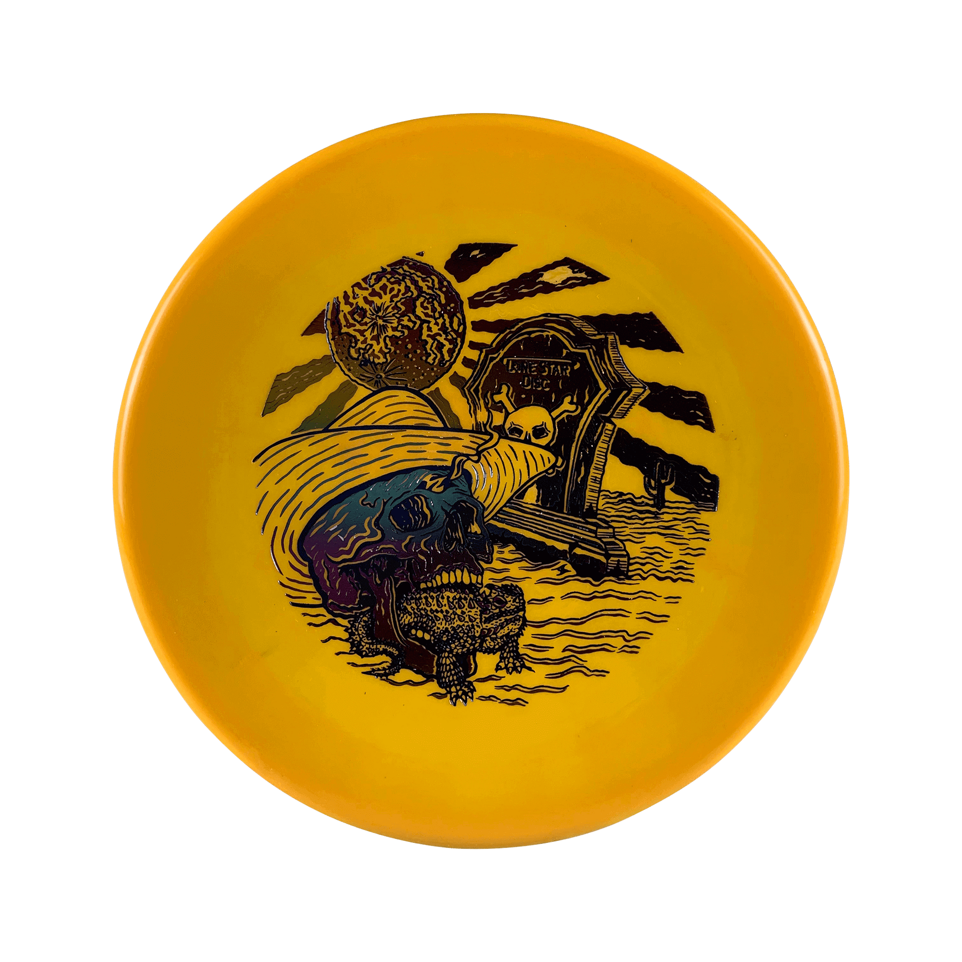 Alpha Horny Toad - Graveyard Toad Stamp Disc Lonestar Disc orange 171 