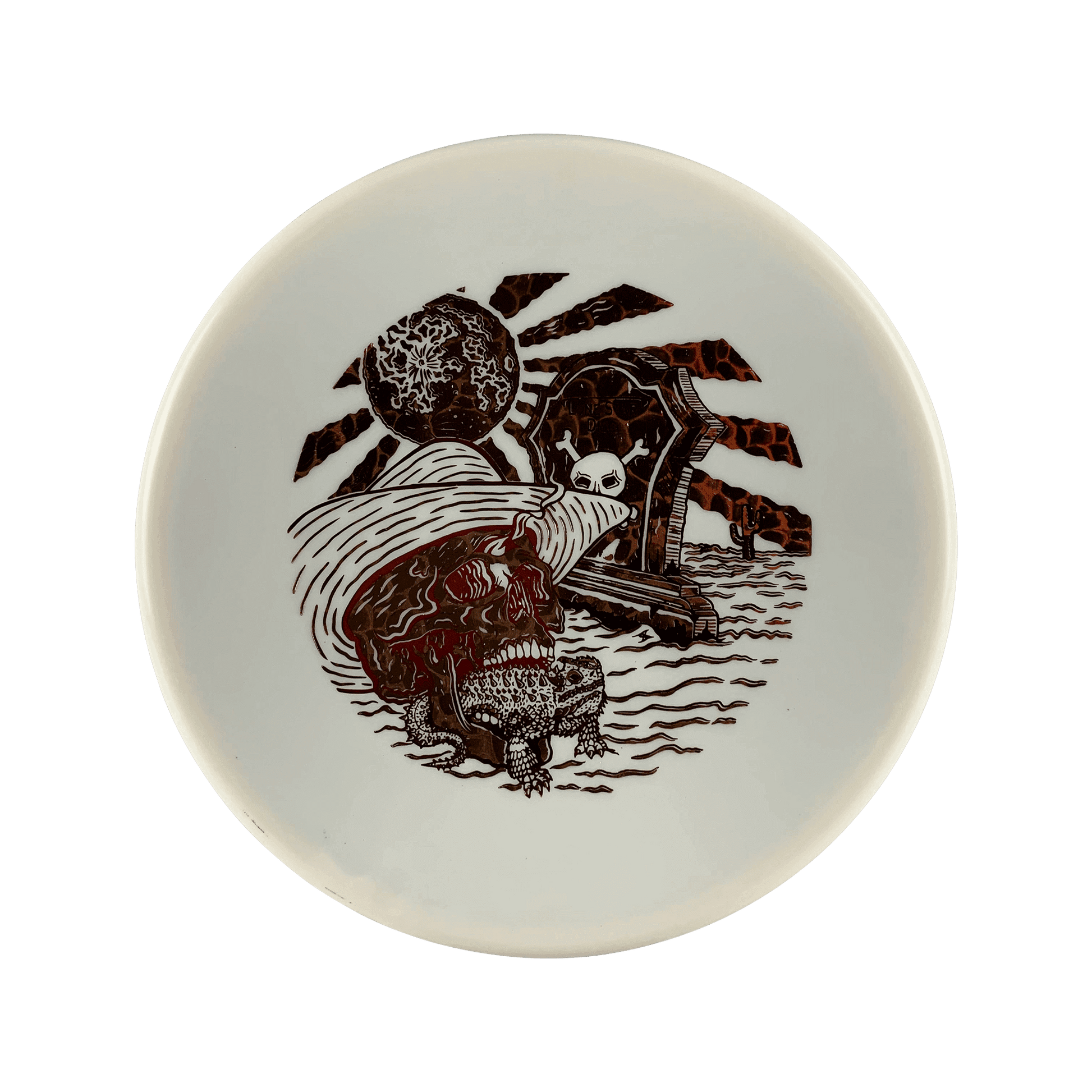 Alpha Horny Toad - Graveyard Toad Stamp Disc Lonestar Disc white 172 