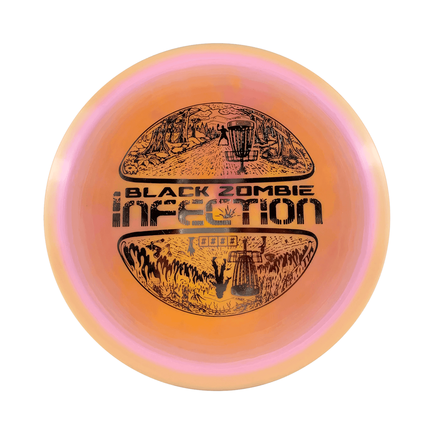 Alpha Infection Disc Black Zombie multi / light orange pink 173 