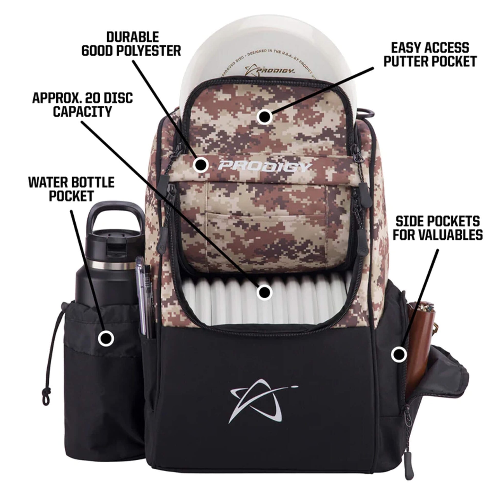Ascent Disc Golf Backpack Accessory Prodigy 