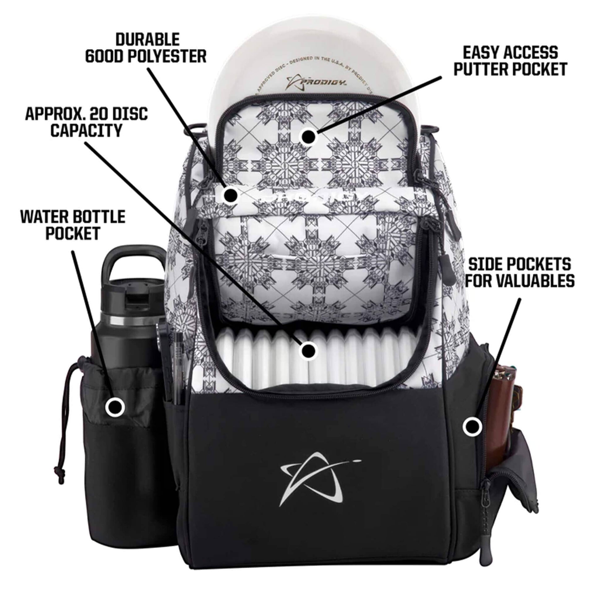 Ascent Disc Golf Backpack Accessory Prodigy 