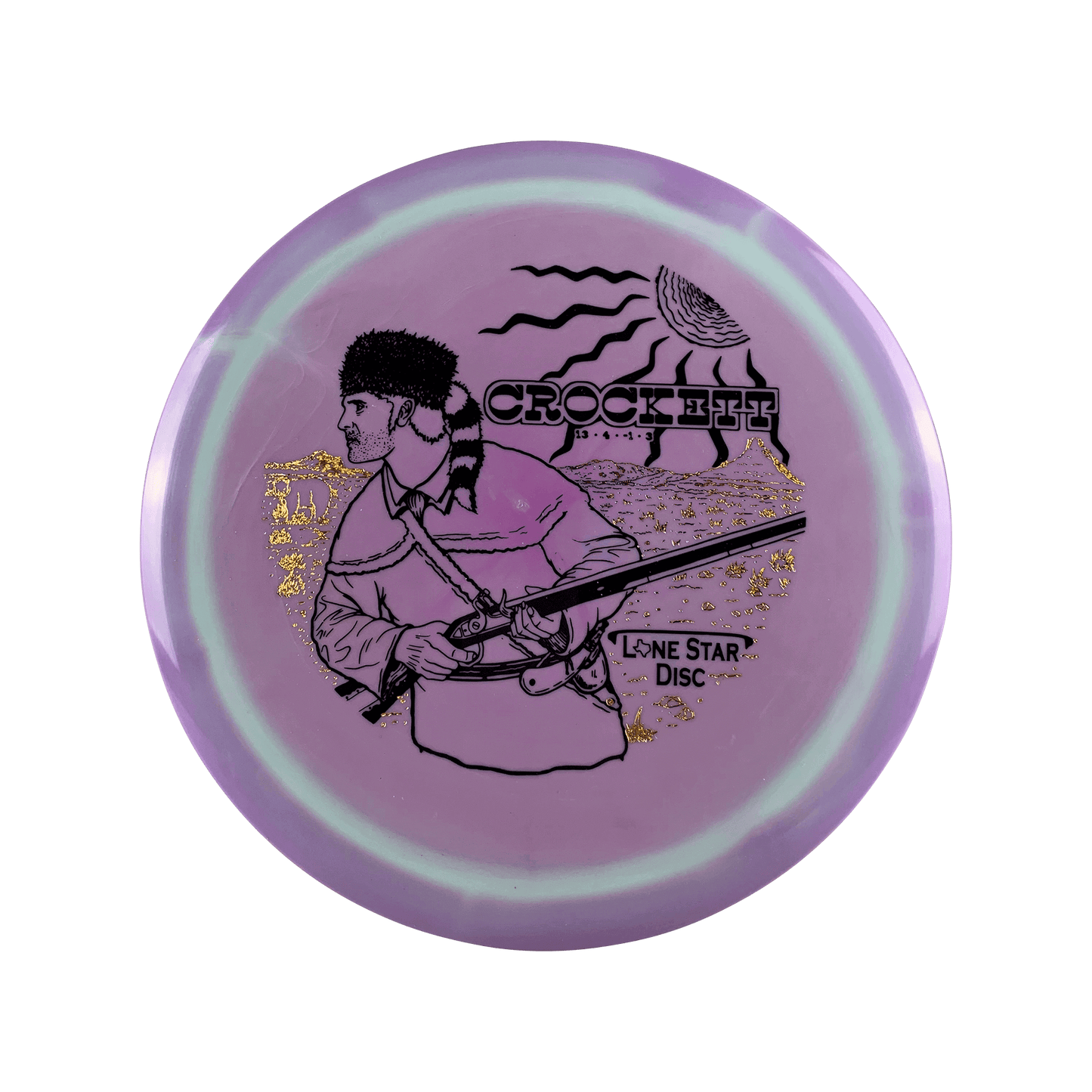 Bravo Crockett - King of the Wild Frontier Stamp Disc Lonestar Disc multi / purple green 172 