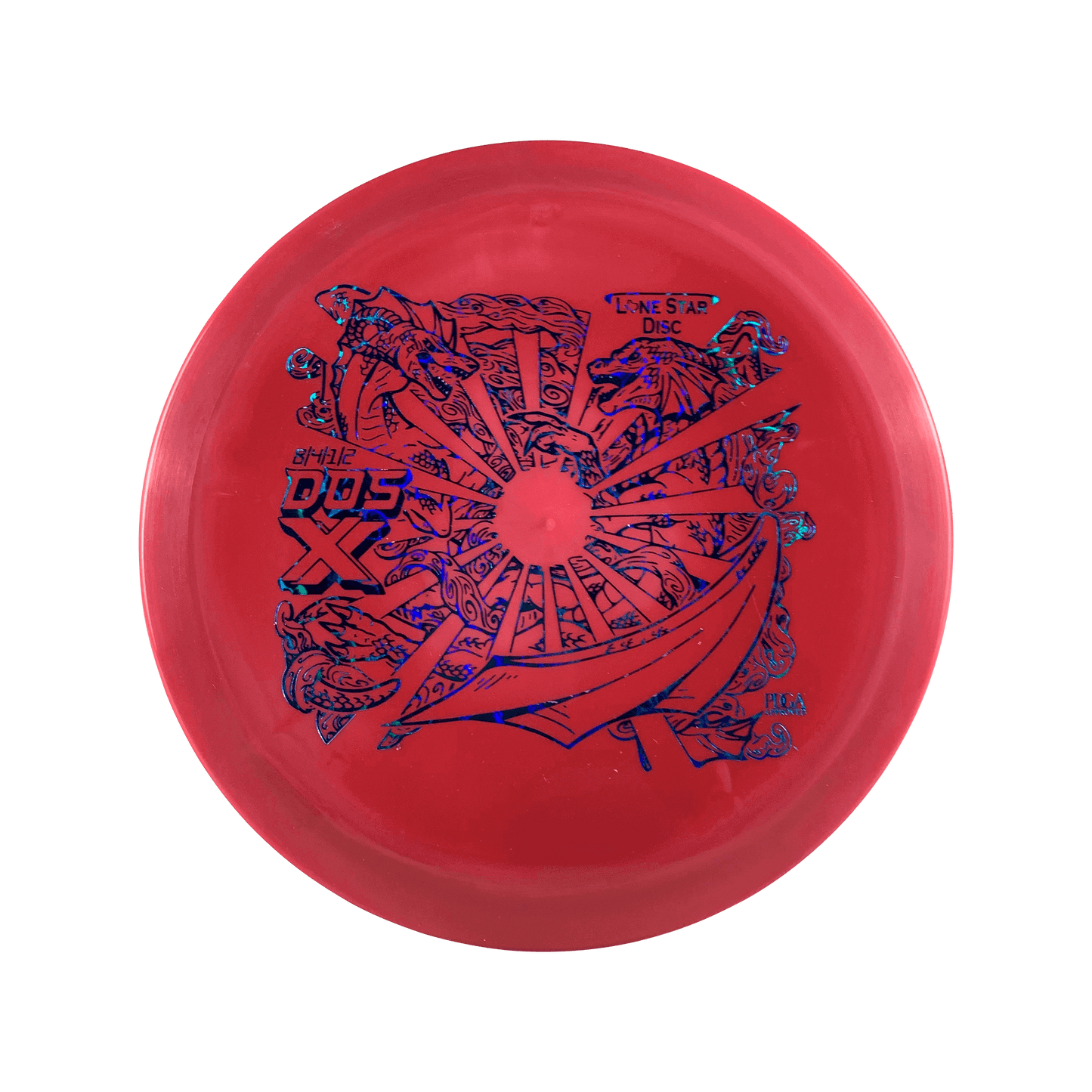 Bravo Dos X - Dueling Dragons Stamp Disc Lonestar Disc red 173 