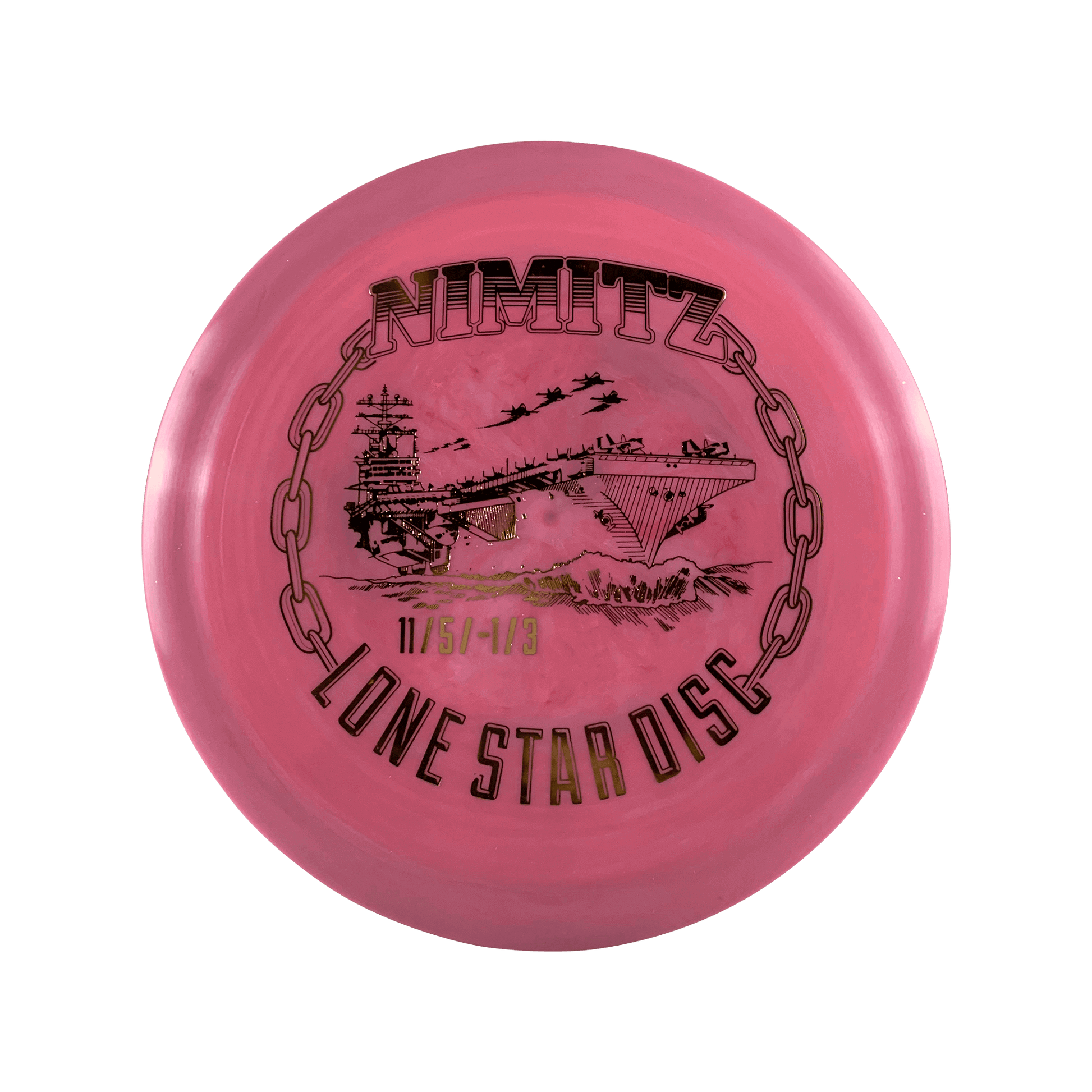 Bravo Nimitz - U.S.S Nimitz Stamp Disc Lonestar Disc pink 172 