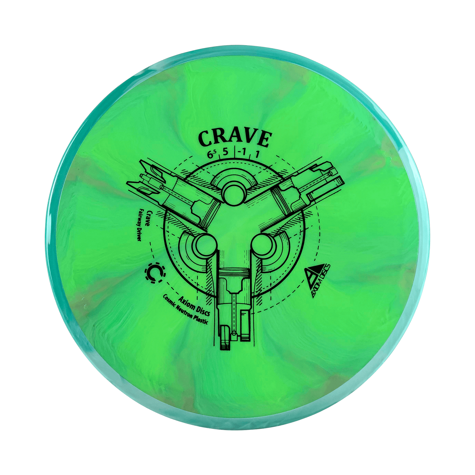 Cosmic Neutron Crave Disc Axiom multi / green blue 157 