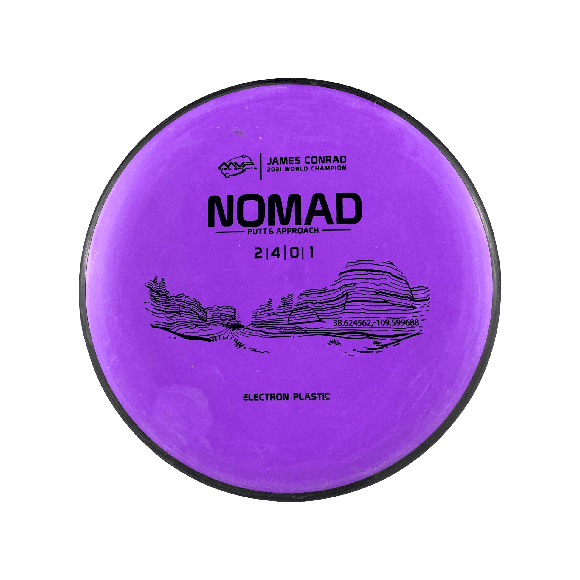 Electron Nomad - James Conrad 2021 World Champion Disc MVP purple 174 