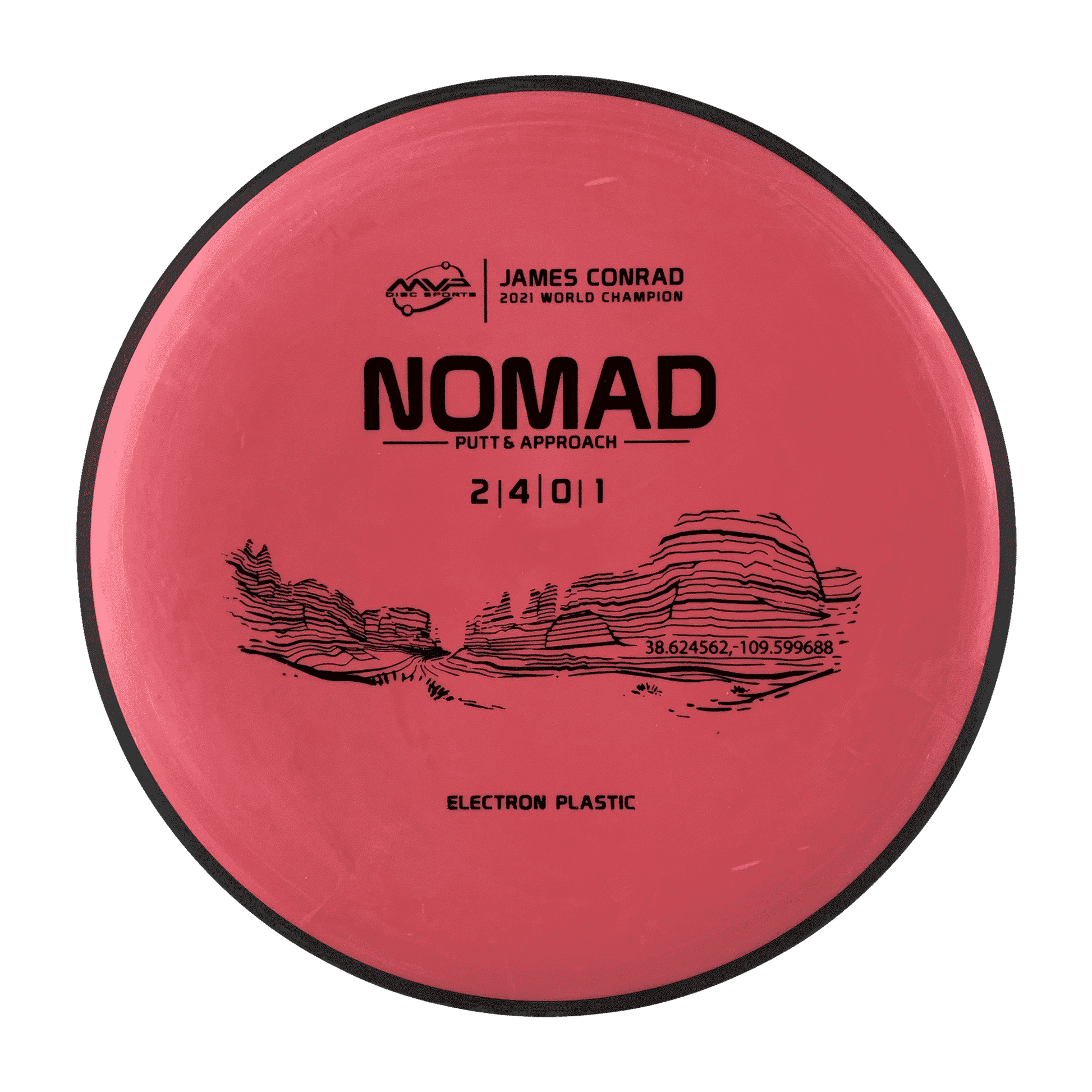 Electron Firm Nomad - James Conrad 2021 World Champion Disc MVP red 173 
