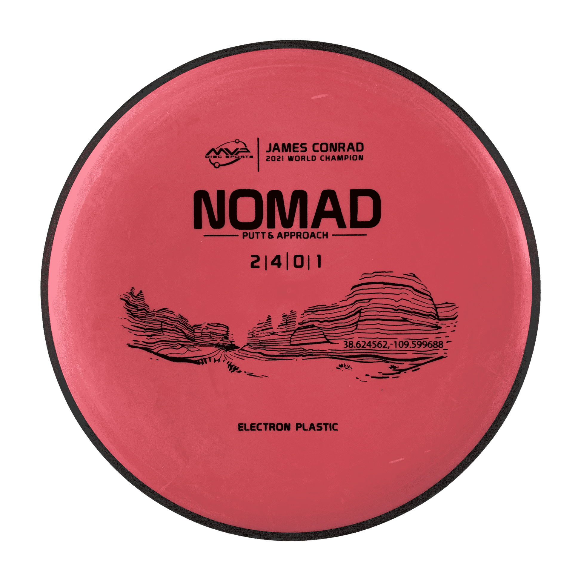 Electron Nomad - James Conrad 2021 World Champion Disc MVP red 172 