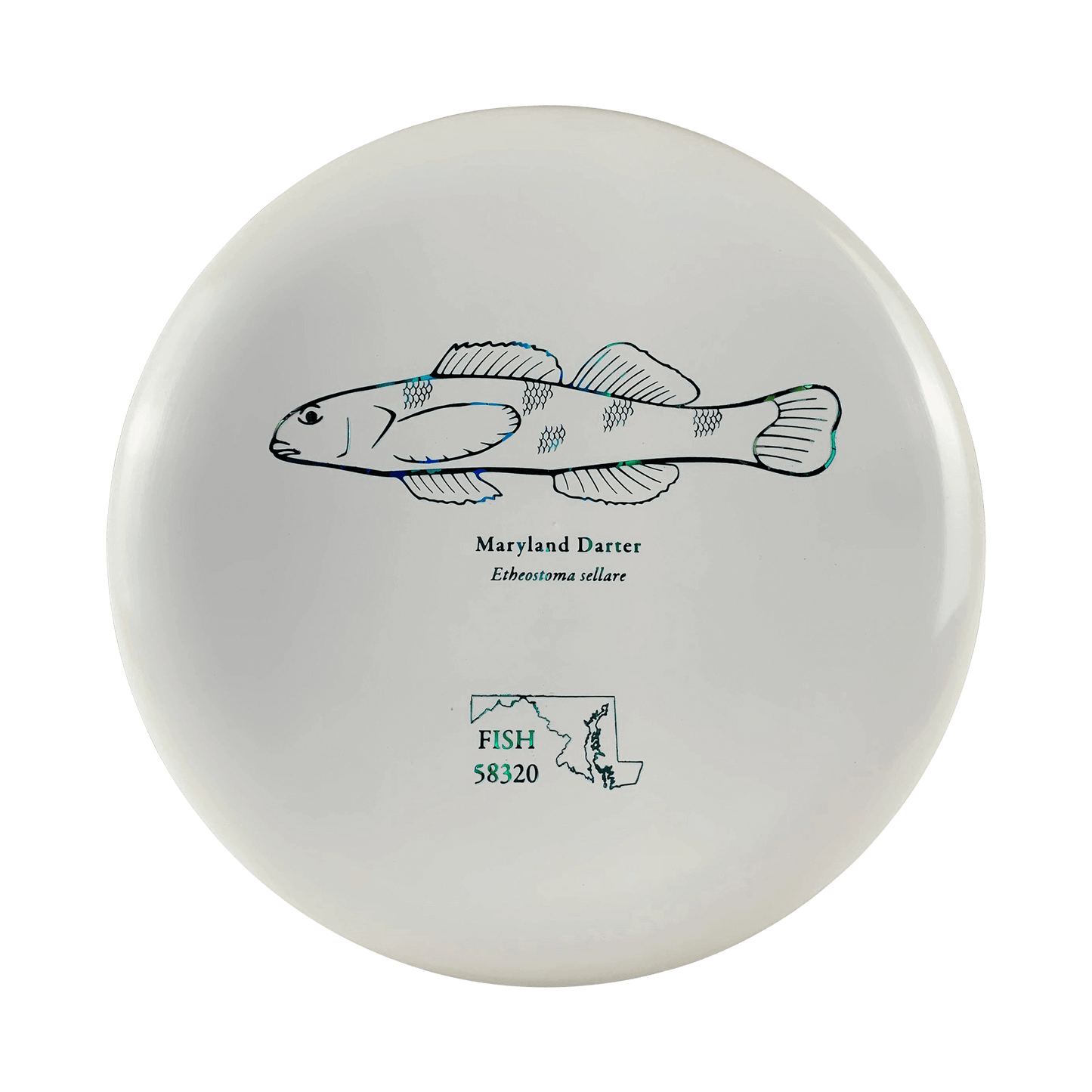 ESP Roach - Bottom Stamp Dyer's Edition Andrew Fish Maryland Darter Stamp Disc Discraft white 173 