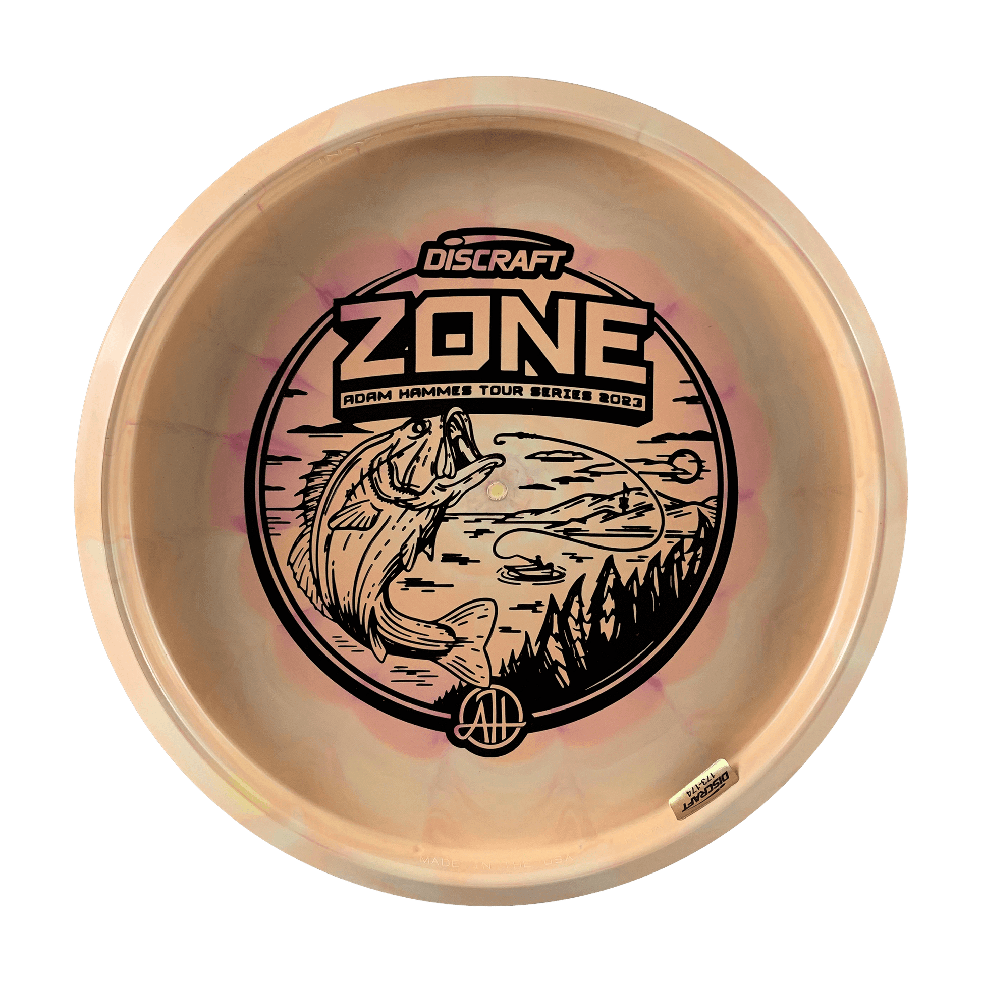 ESP Swirl Zone - Adam Hammes Tour Series 2023 Bottom Stamp Disc Discraft multi / light orange 173 