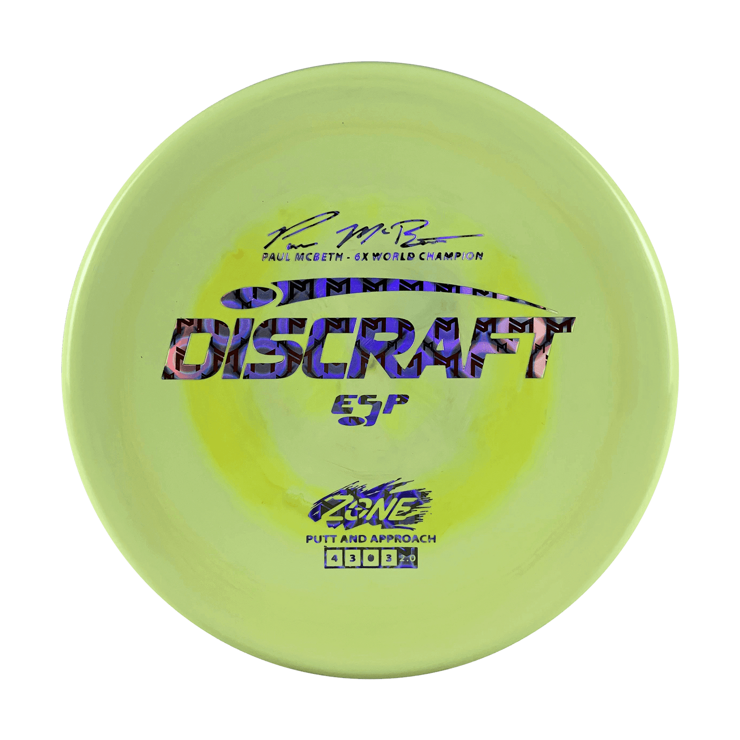 ESP Zone - Paul McBeth 6x Disc Discraft multi / yellow 173 