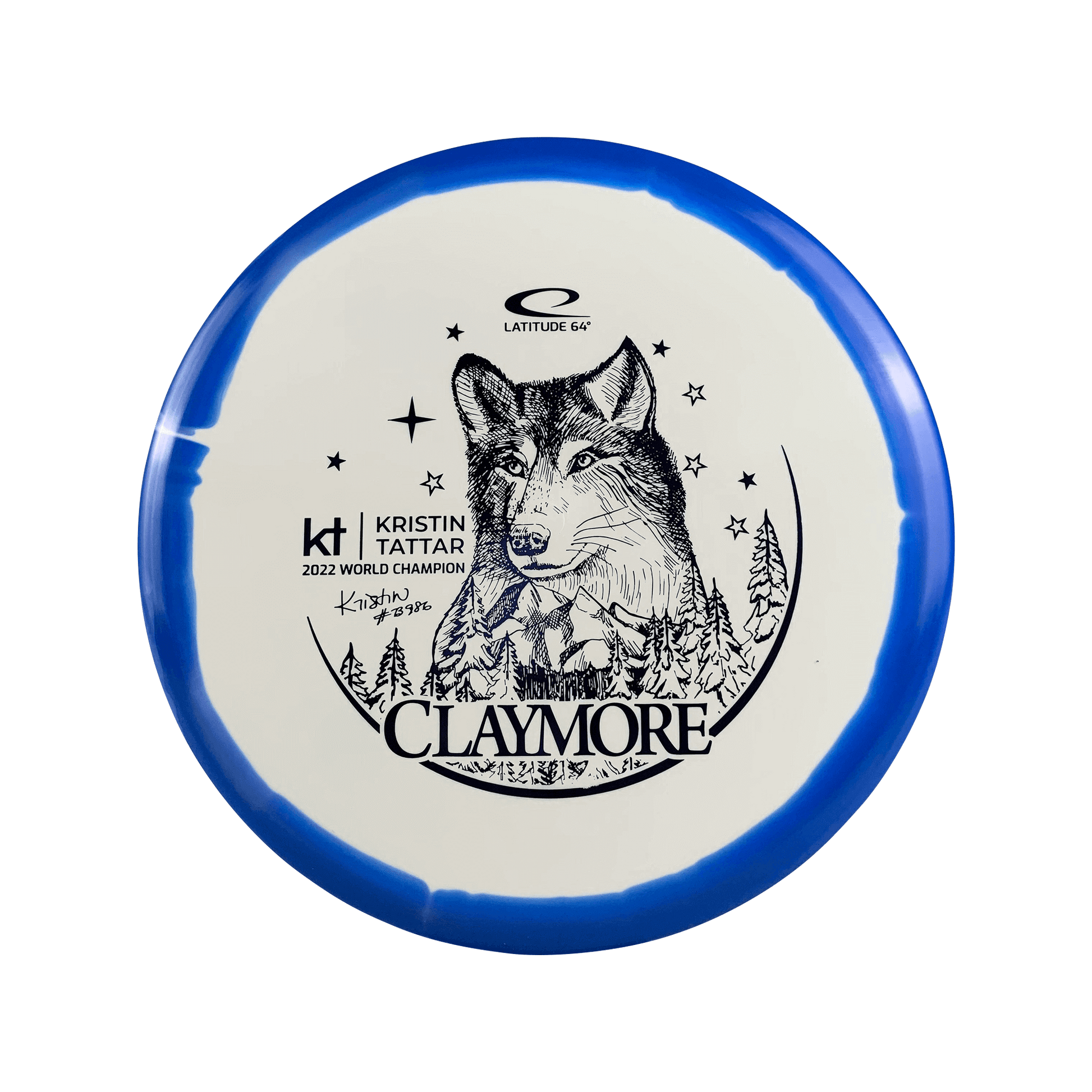 Gold Orbit Claymore - Kristin Tattar Team Series Disc Latitude 64 multi / blue 178 