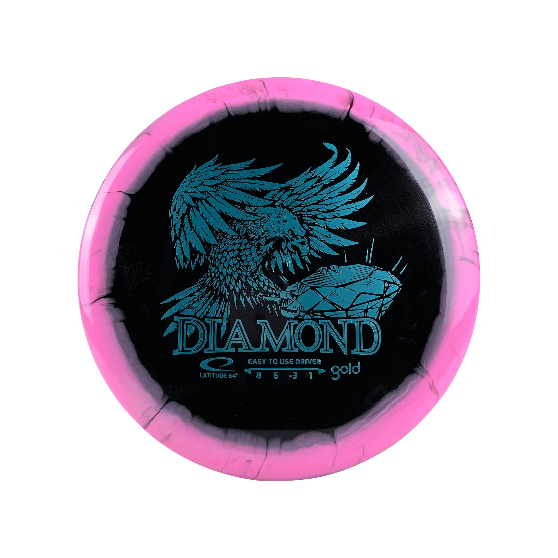 Gold Orbit Diamond Disc Latitude 64 multi / pink black 157 
