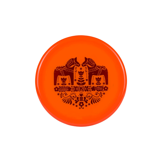 K1 Berg - Dala Horse Stamp Disc Kastaplast clear orange 173 