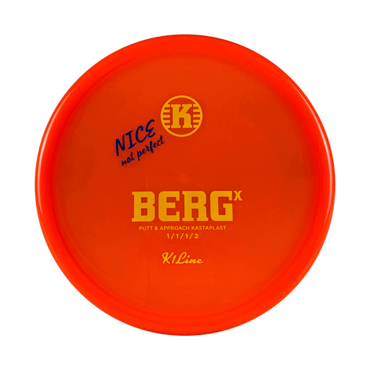 K1 Berg X - NICE not perfect Disc Kastaplast red / orange 175 