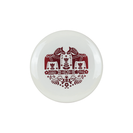 K1 Falk - Dala Horse Stamp Disc Kastaplast white 173 