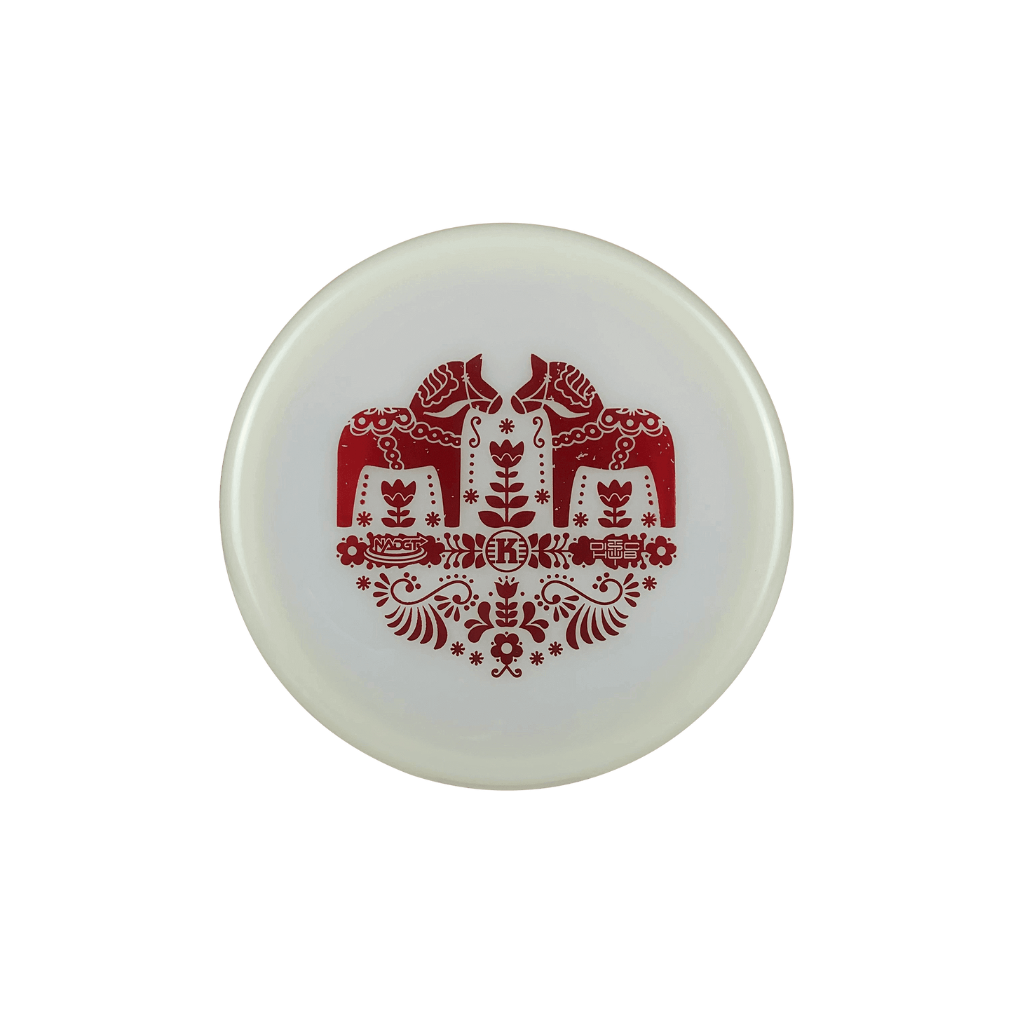 K1 Glow Berg - Dala Horse Stamp Disc Kastaplast glow 173 